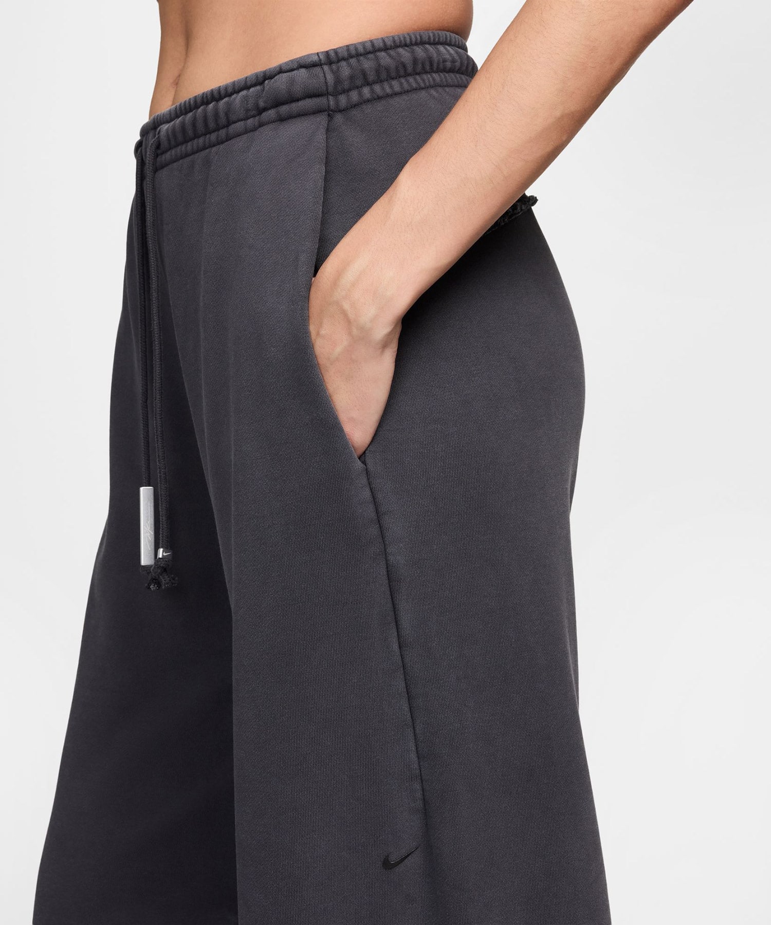 NIKE W NRG NK STUDIO FLEECE PANT BLACKの画像