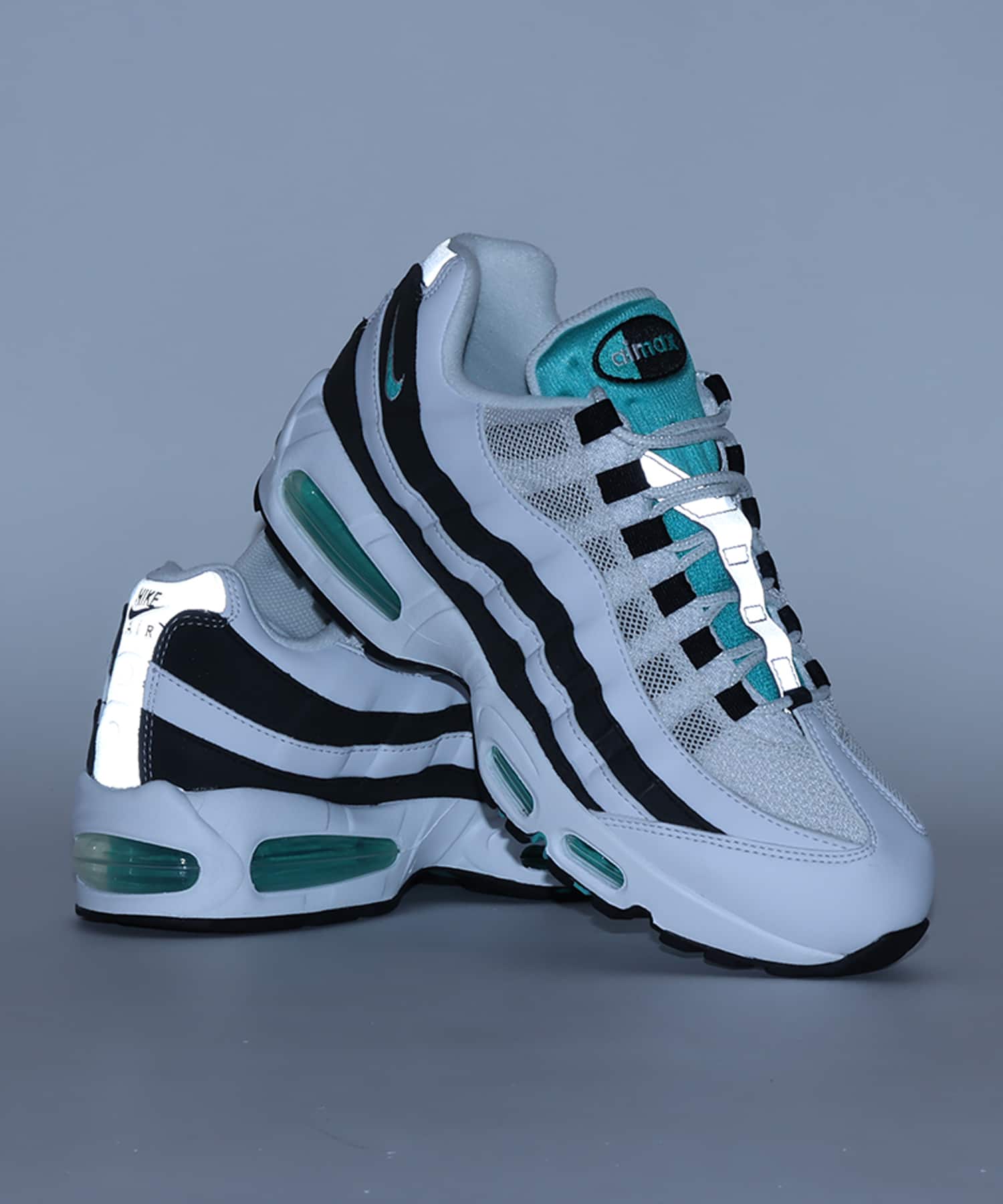NIKE AIR MAX 95 OG WHITE/HYPER JADE-BLACK-METALLIC SILVERの画像