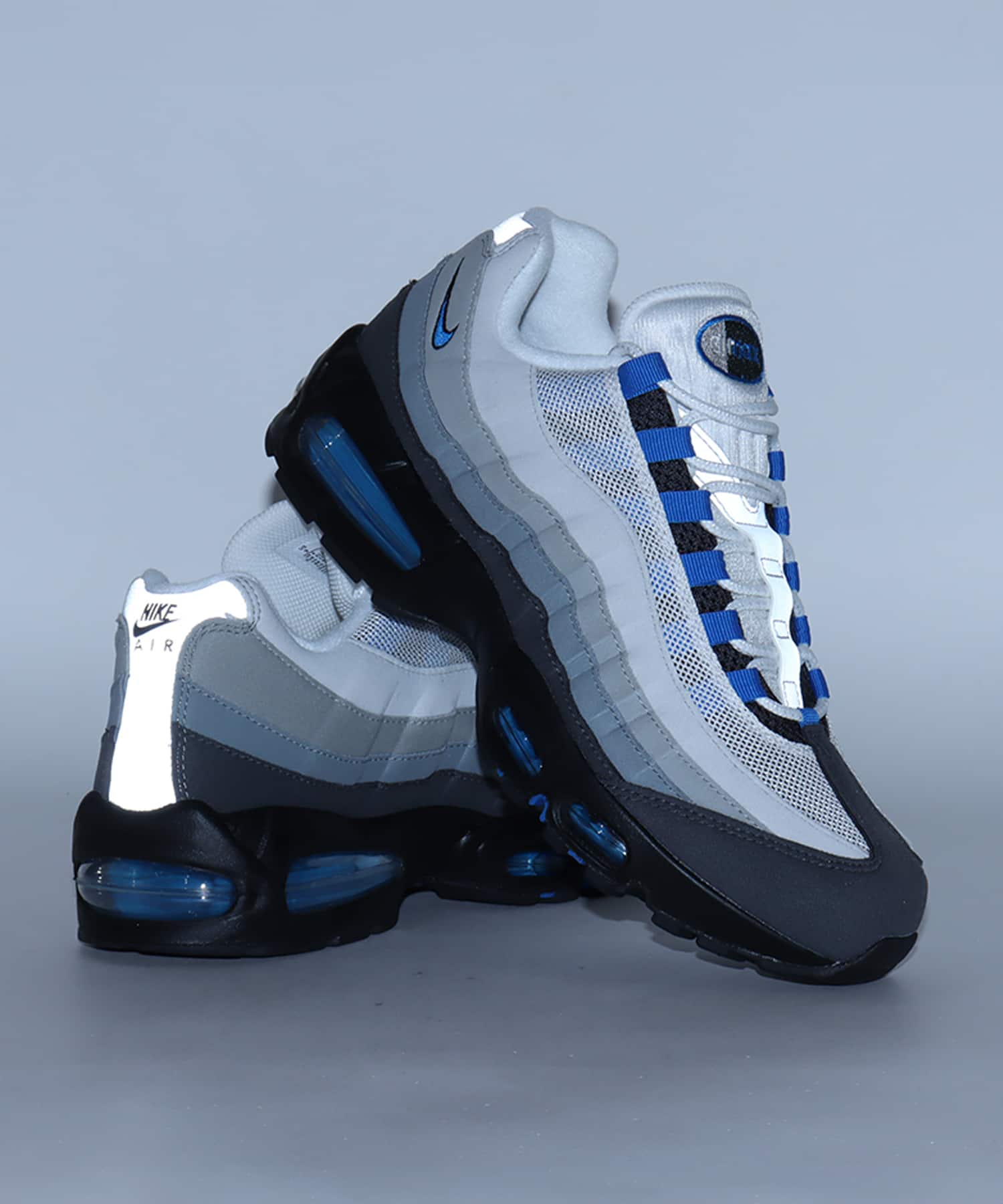 NIKE AIR MAX 95 BIG BUBBLE WHITE/BLUE SPARK-NEUTRAL GREYの画像