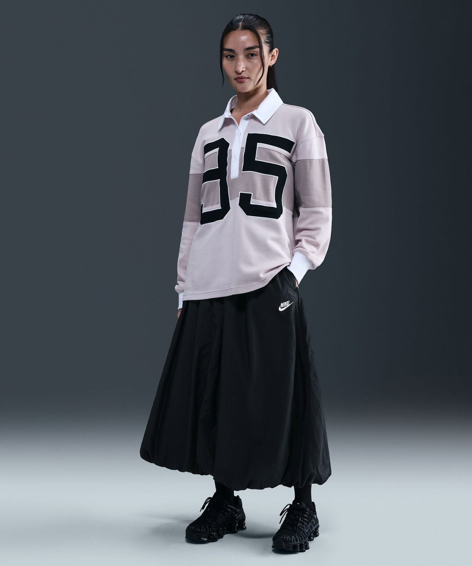 NIKE AS W NSW WR SKIRT BLACK/SAILの画像