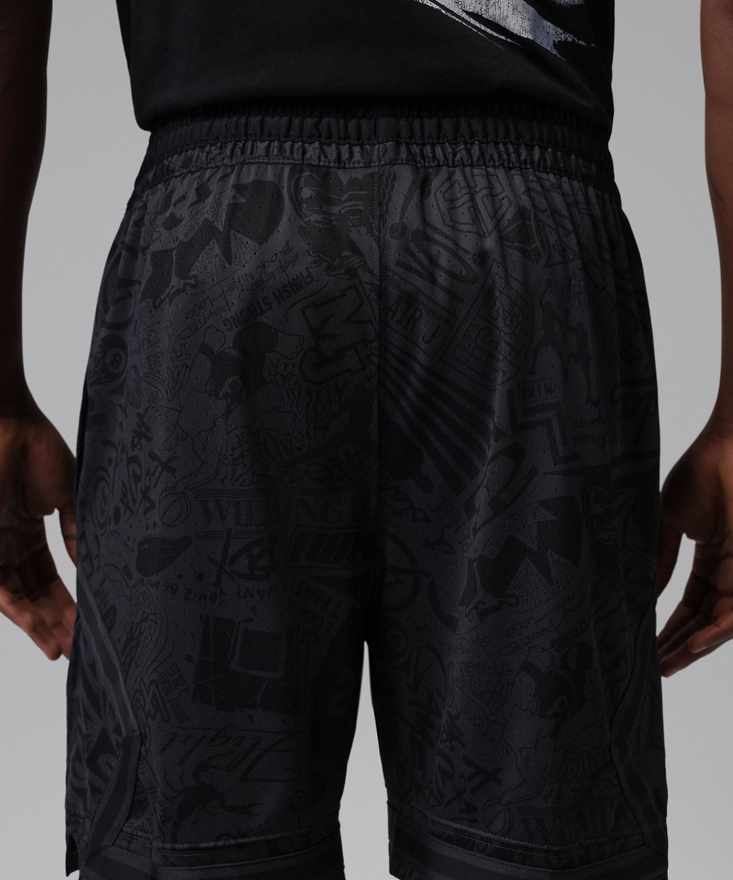 JORDAN BRAND M J DF SPRT AOP DMND SHORT BLACKの画像