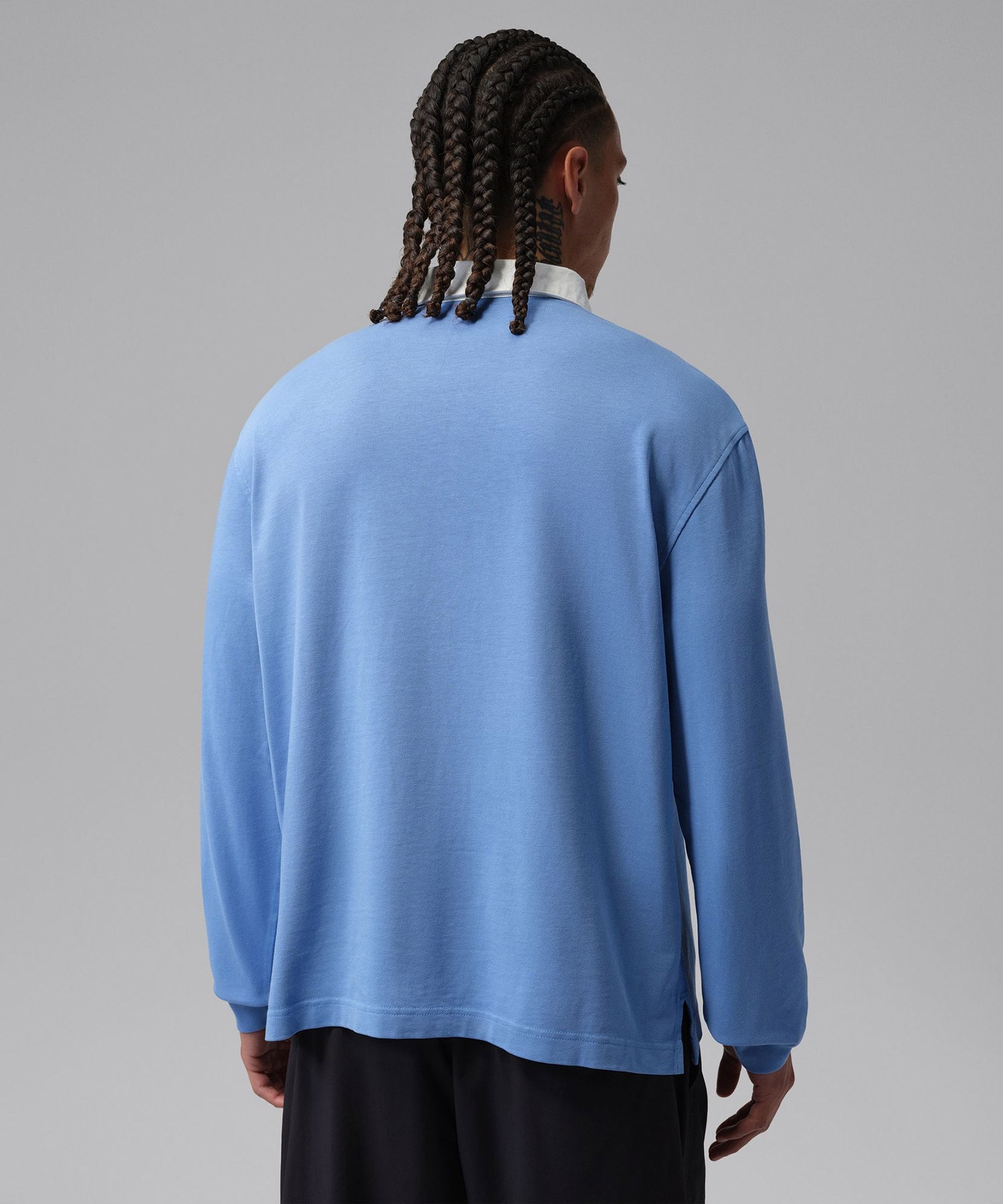 JORDAN BRAND M J FLT ESS RUGBY TOP BLUEの画像