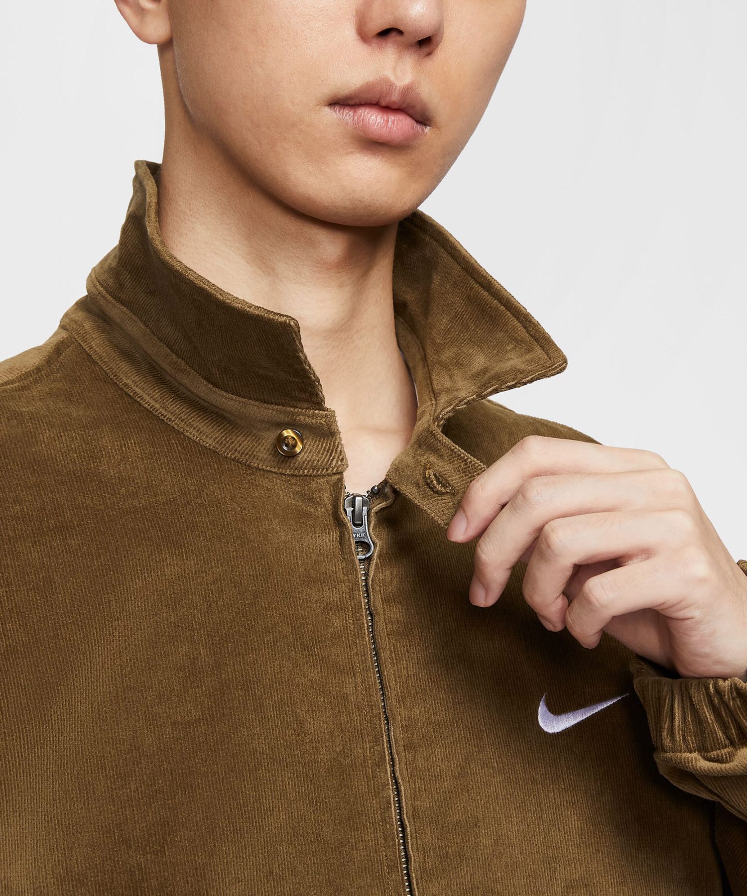 NIKE AS M NL HARRINGTON JACKET GCEL MOSSWOOD BROWNの画像