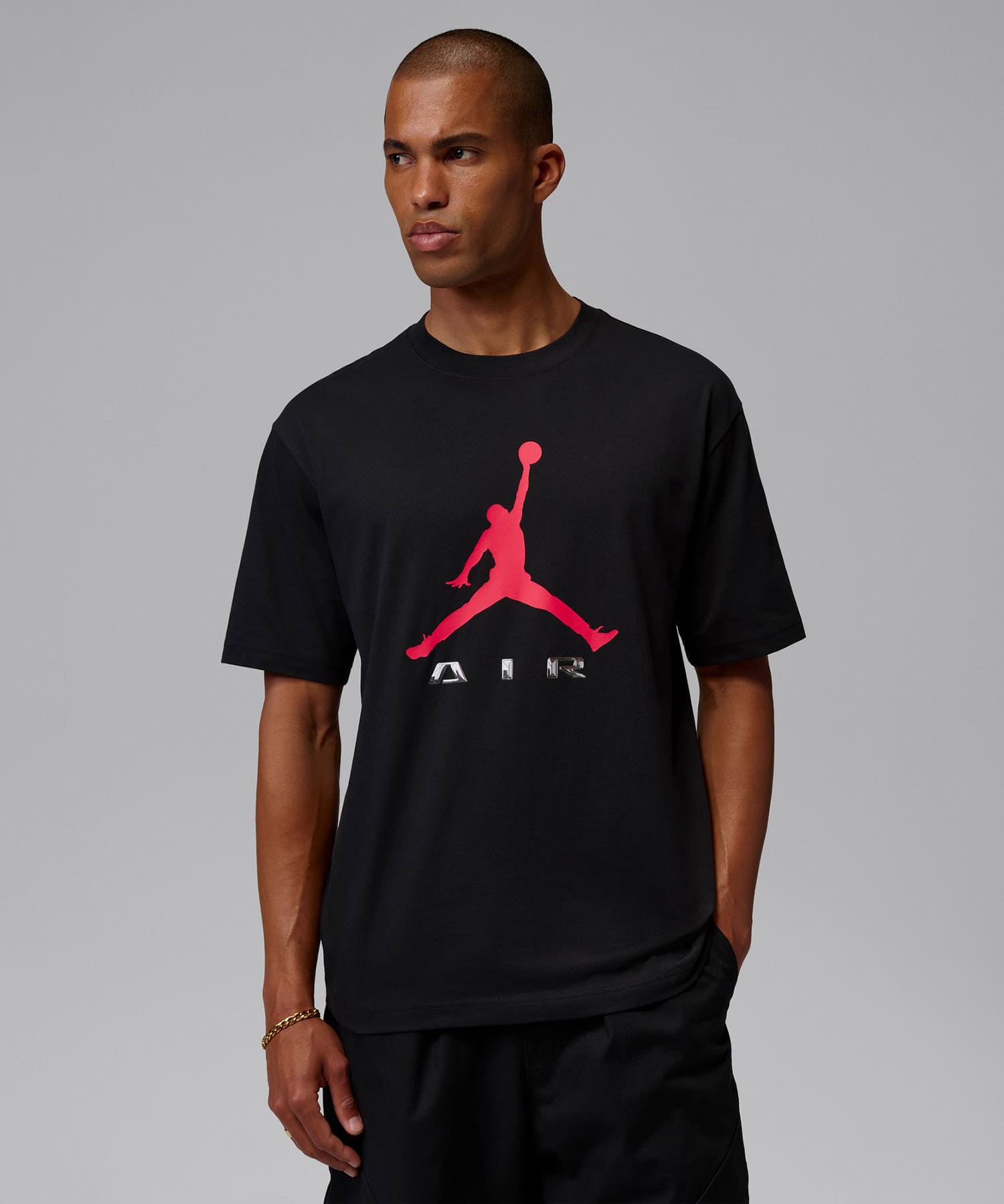 JORDAN BRAND M J BRK GFX SS CREW BLACKの画像