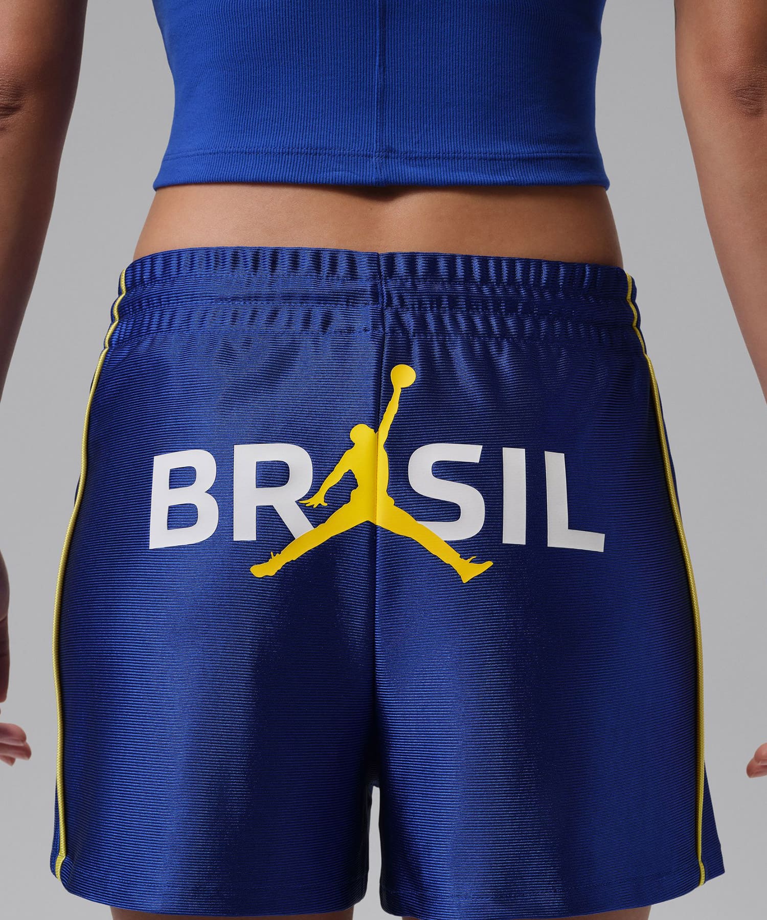 JORDAN BRAND AS W J BRK NOV KNIT SHORT P6 OLD ROYAL/(YELLOW PULSE)の画像