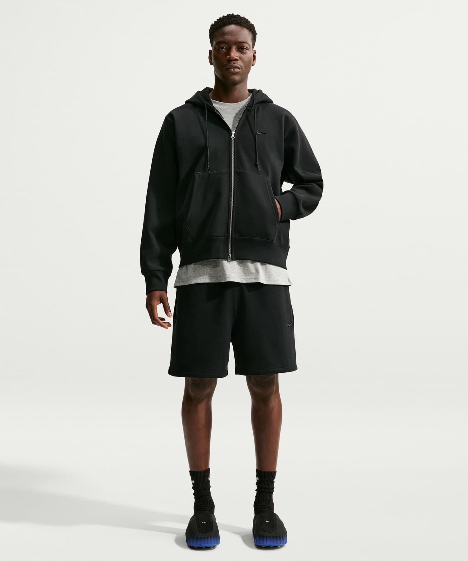 NIKE M NRG NK 560 FLEECE FULL-ZIP HOODIE BLACKの画像
