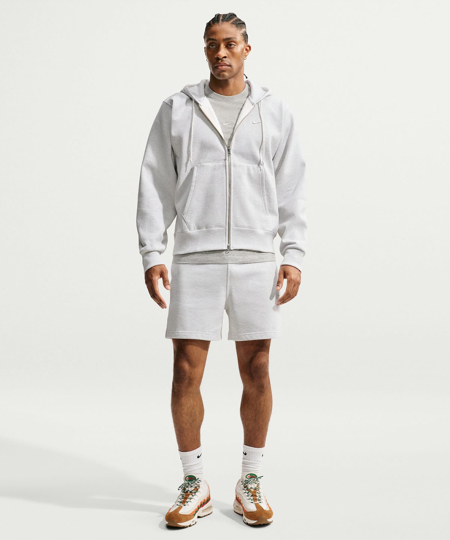 NIKE M NRG NK 560 FLEECE FULL-ZIP HOODIE BEIGEの画像