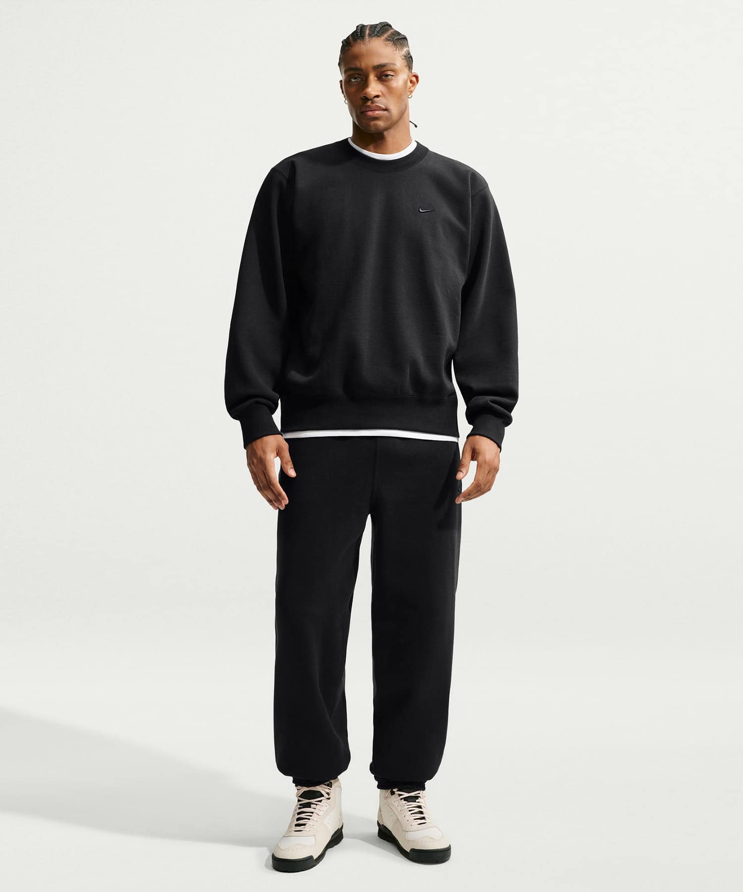 NIKE M NRG NK 560 FLEECE CREW BLACKの画像