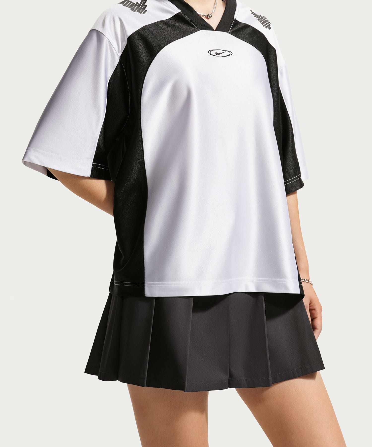NIKE AS W NK STREET PLEATED MINI SK BLACKの画像