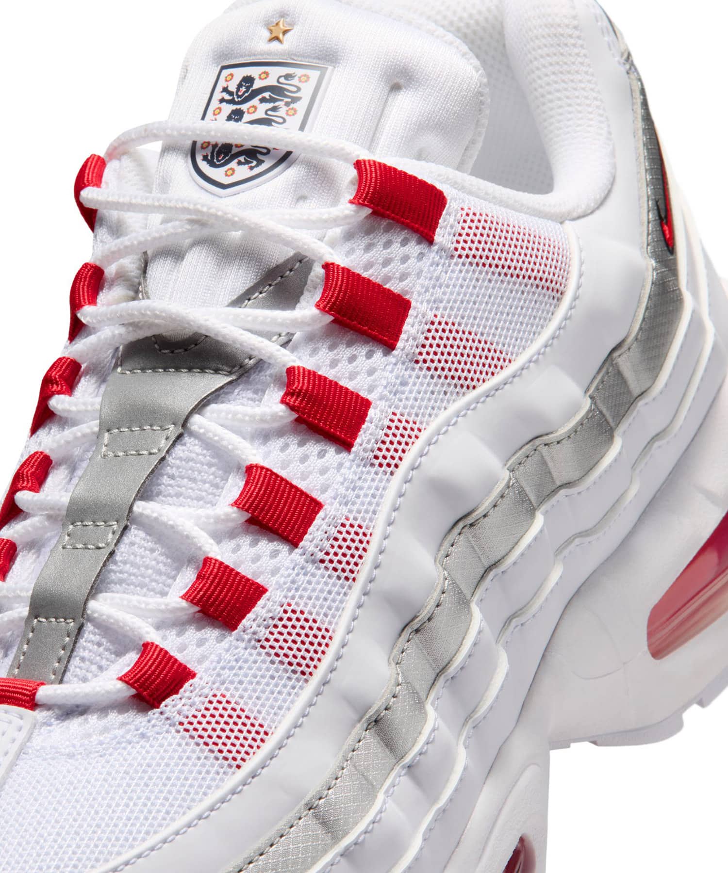 NIKE AIR MAX 95 BIG BUBBLE WHITE/SPEED RED-METALLIC SILVER-OBSIDIANの画像