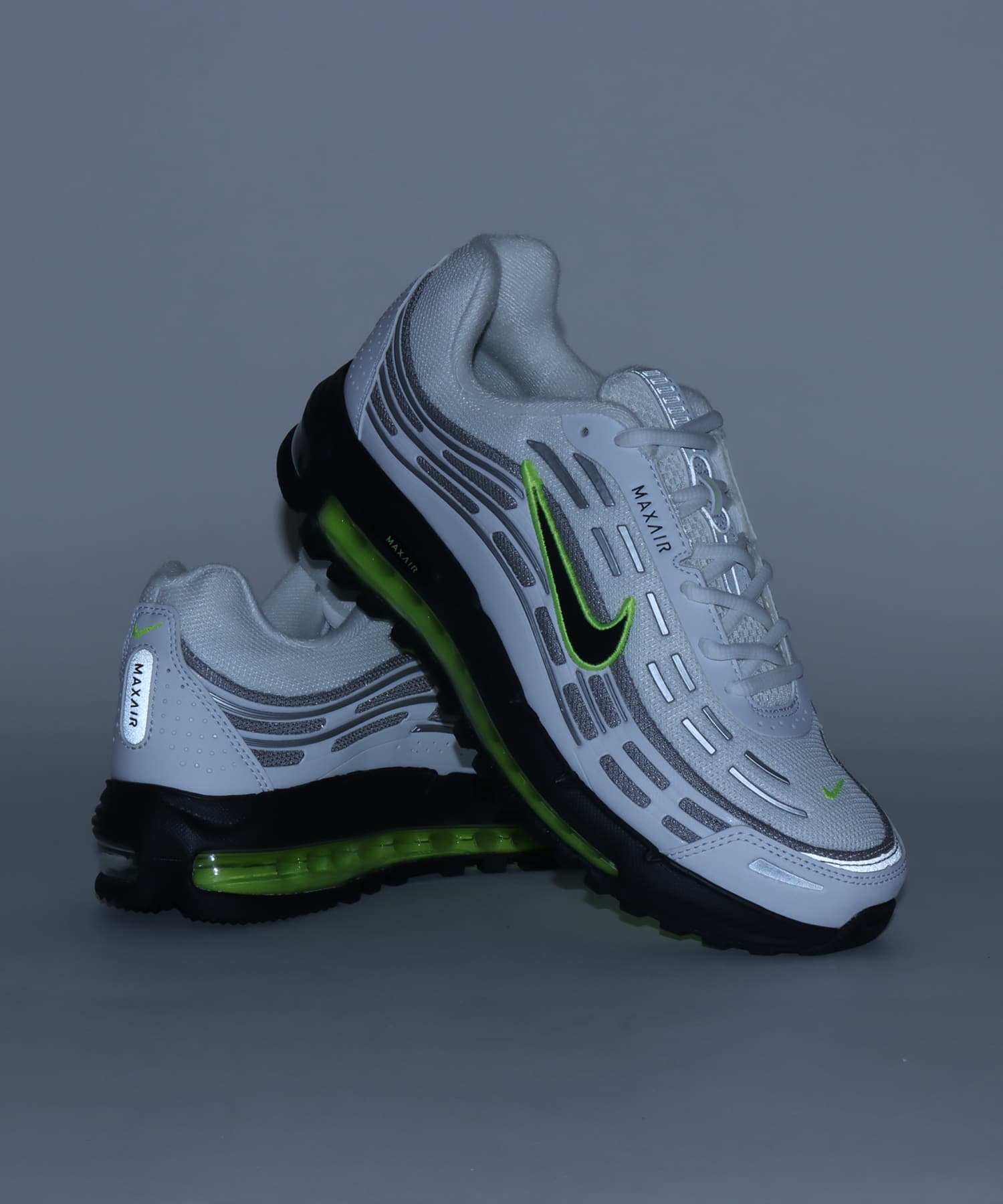NIKE AIR MAX TL 2.5 WHITE/BLACK-NEON YELLOW-PEARL GREYの画像