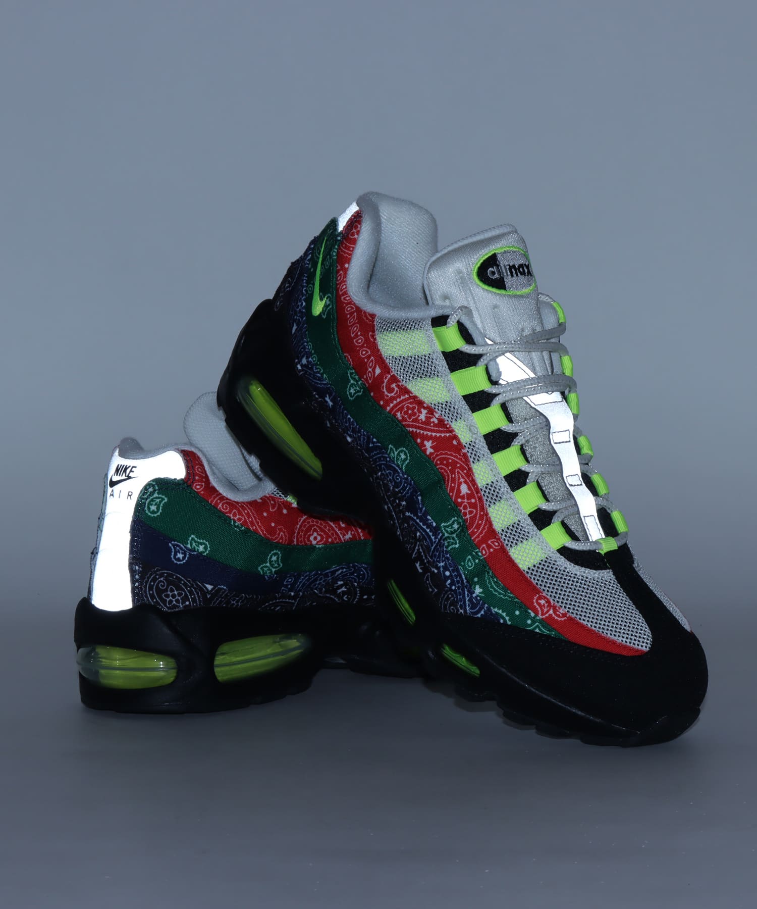 NIKE AIR MAX 95 SP SAIL/VOLT-UNIVERSITY RED-SPORT GREENの画像