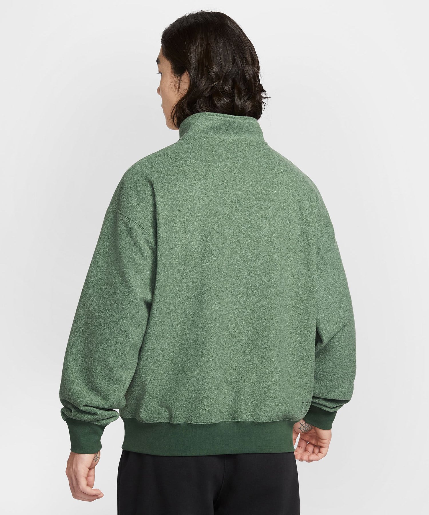 NIKE AS M NK SSNL+ HW BB QZ TOP GREENの画像