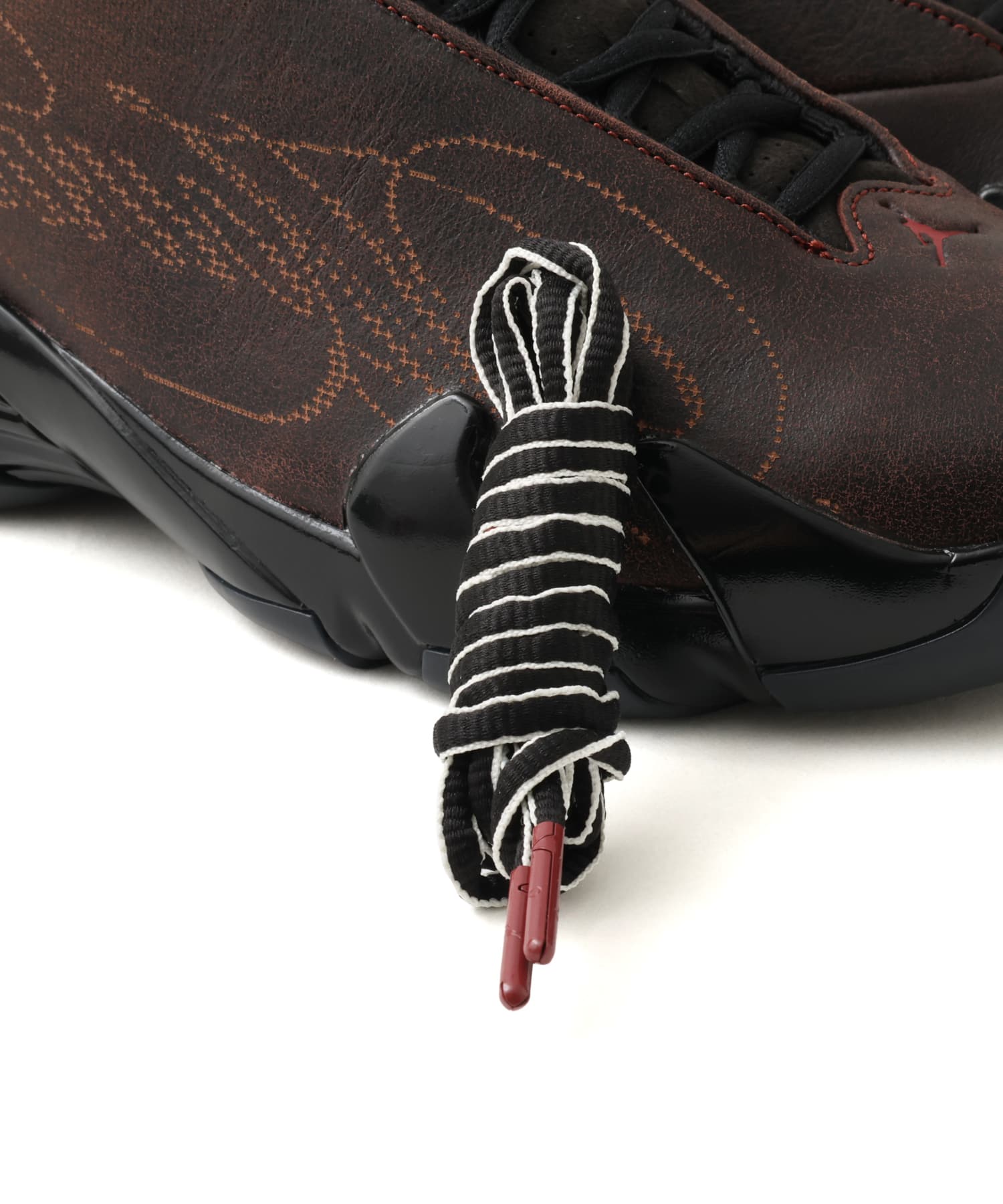 JORDAN BRAND AIR JORDAN 14 RETRO SP MWLA BLACK/BURNT REDの画像