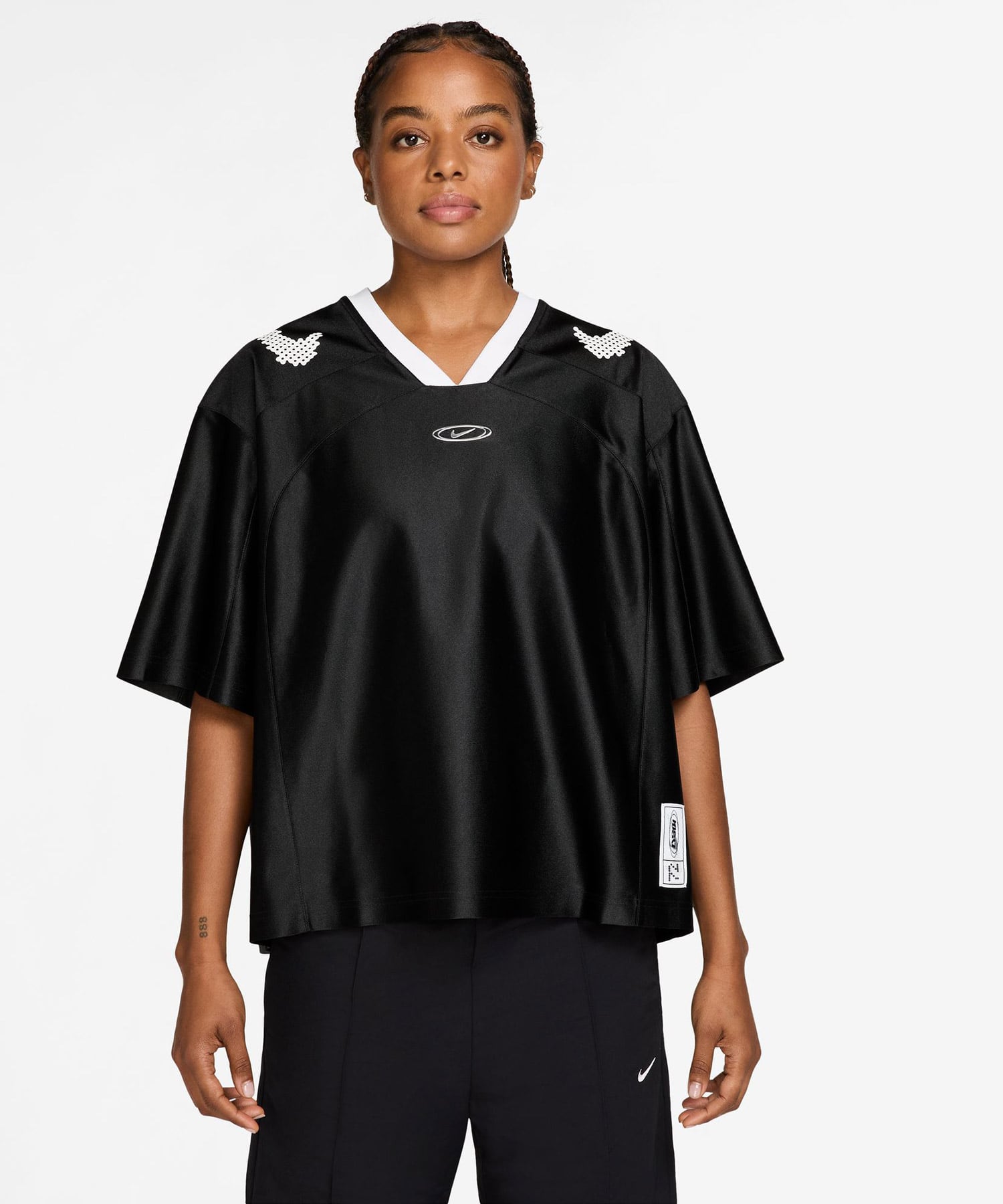 NIKE AS W NK STREET GFX JERSEY BLACKの画像