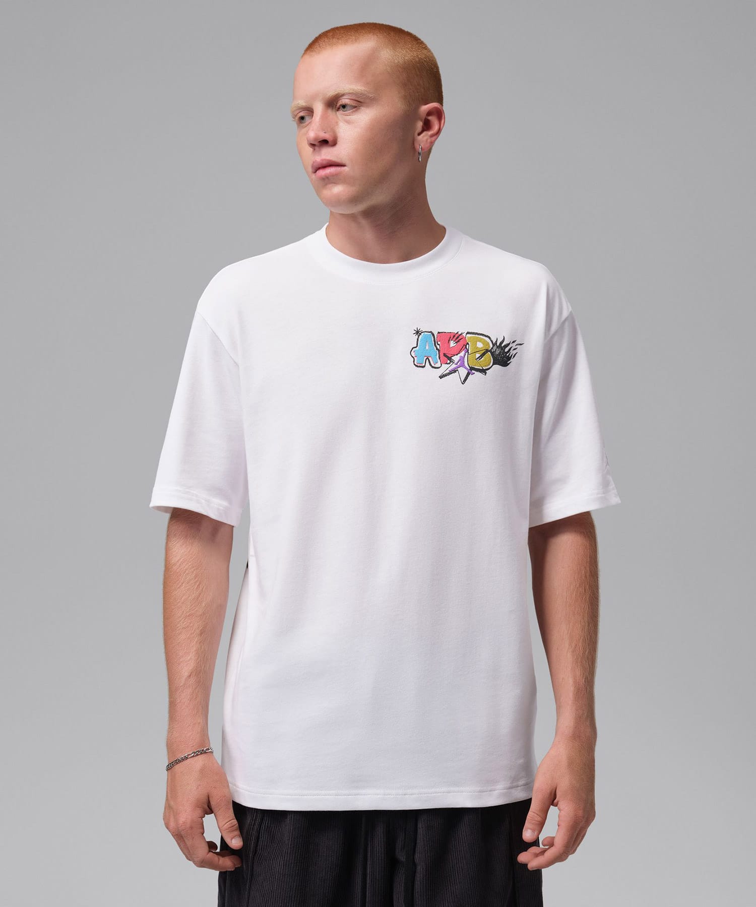 JORDAN BRAND M J AB SS TEE 2 WHITEの画像