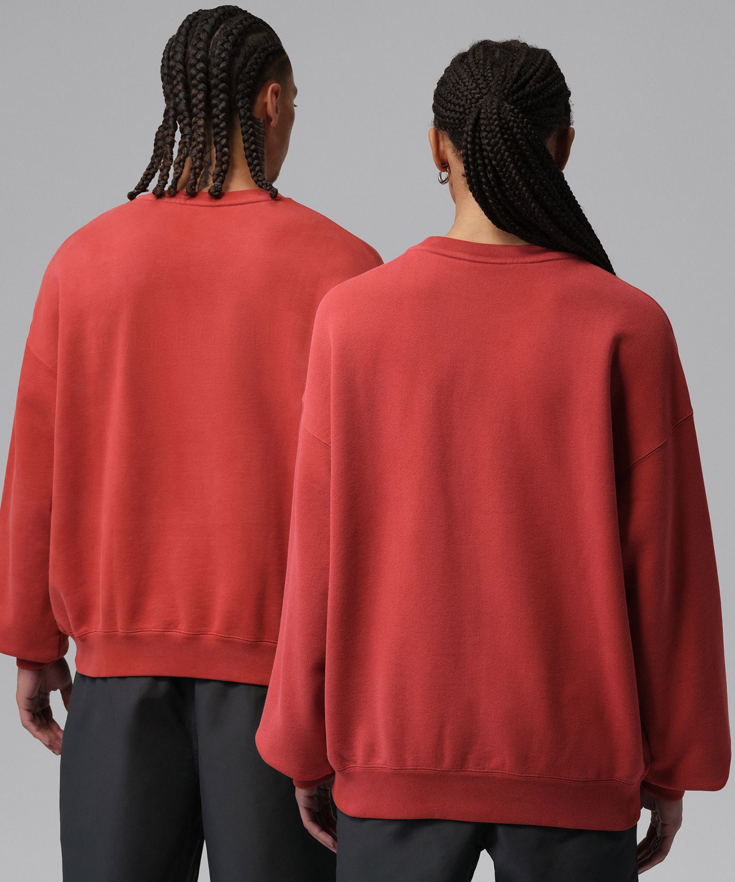 JORDAN BRAND BIKE FLEECE L/S CREW CINNABARの画像
