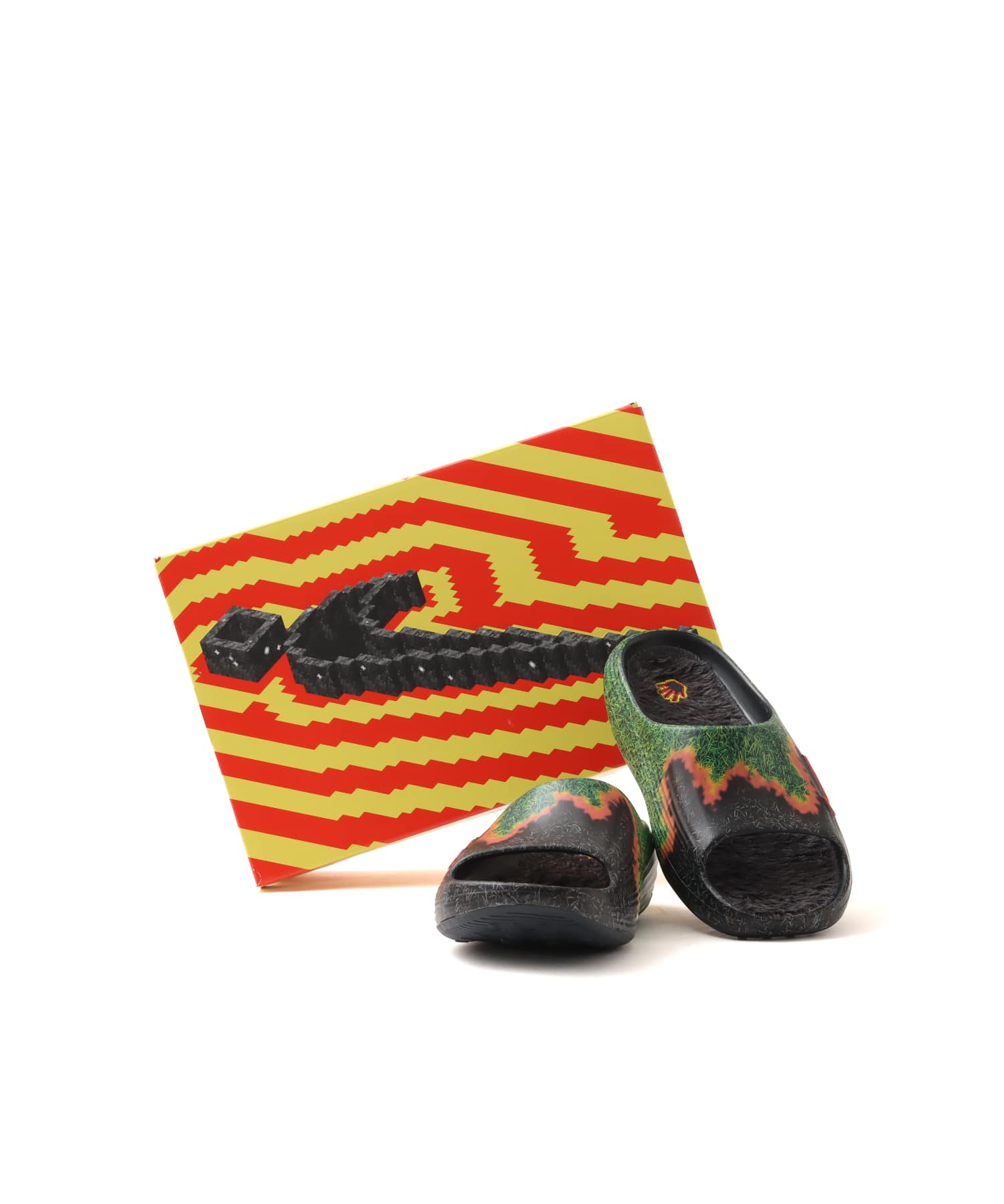 NIKE REACTX REJUVEN8 SLIDE QS DK SMOKE GREY/BLACK-KELLY GREENの画像