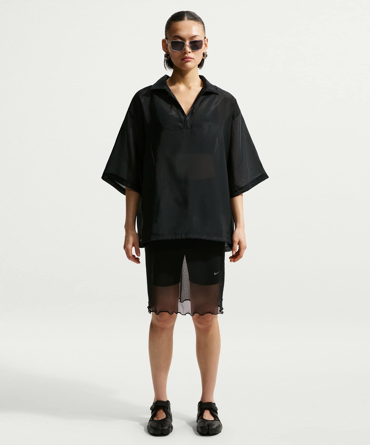 NIKE AS W NSW SHEER SKIRT BLACK/(SAIL)の画像