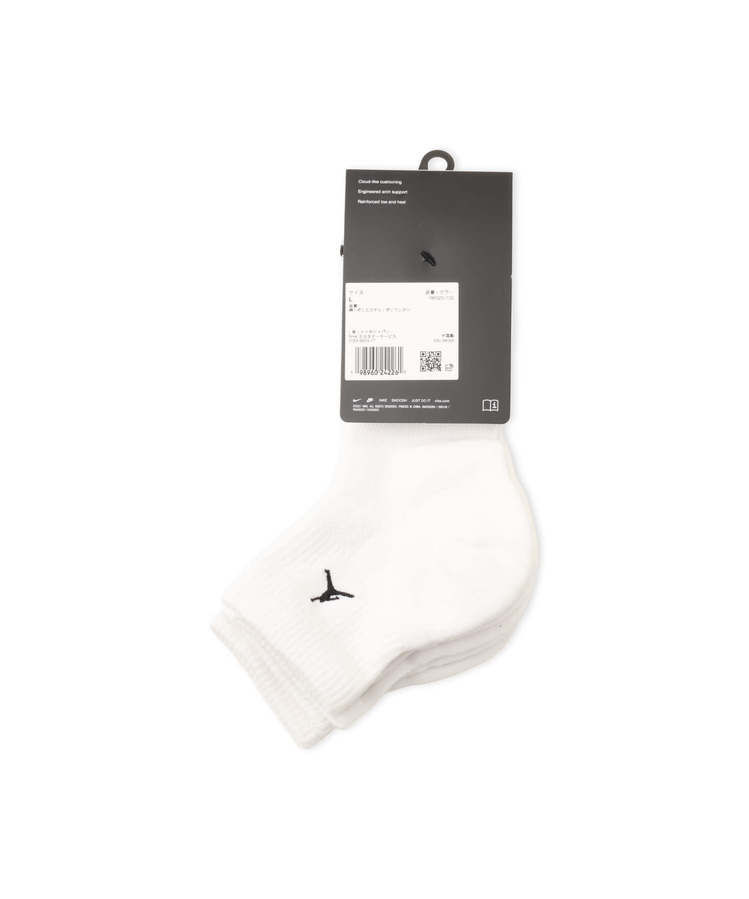 JORDAN BRAND U J ED ELVD ANKLE 3PR - 144 WHITEの画像