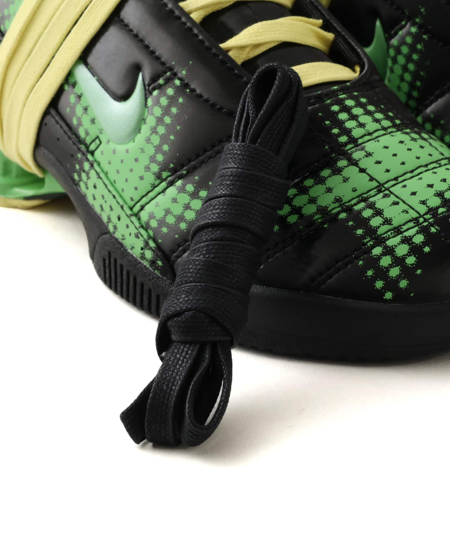NIKE W NIKE T90 SHOX MAGIA WC BLACK/SPINACH GREEN-YELLOW DIAMOND-BLACKの画像