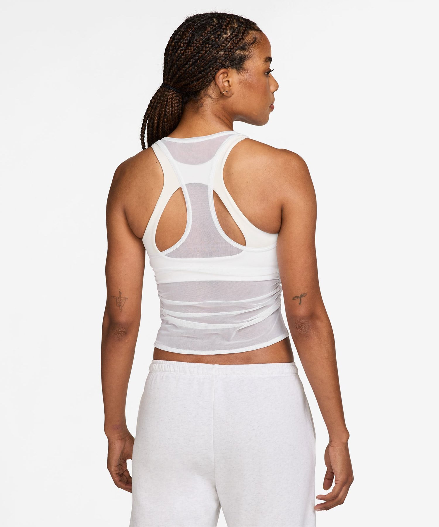 NIKE AS W NK STREET GFX SHEER TANK WHITEの画像