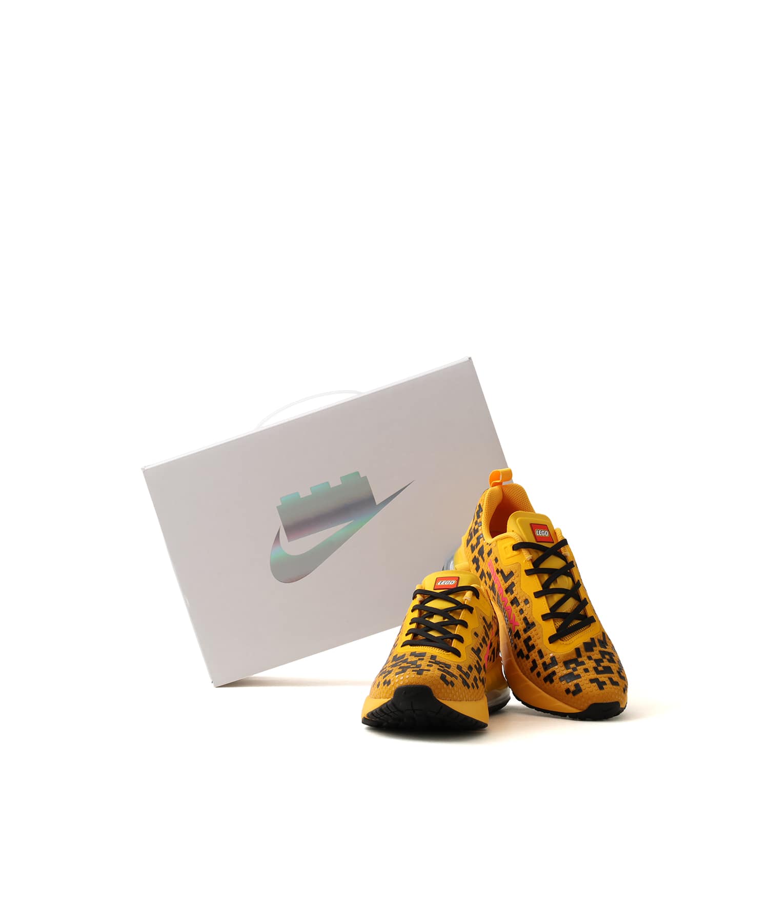 NIKE AM PHOENIX X LEGO Col GS UNIV GOLD/HYPER PINK-BLACK-MTLC SILVER-RUSH RED-TOUR YELLOWの画像