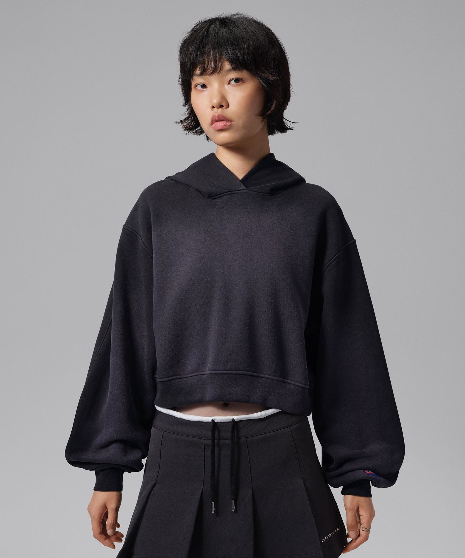 JORDAN BRAND AS W J FLT FLC MD CRP WINGS BLACKの画像