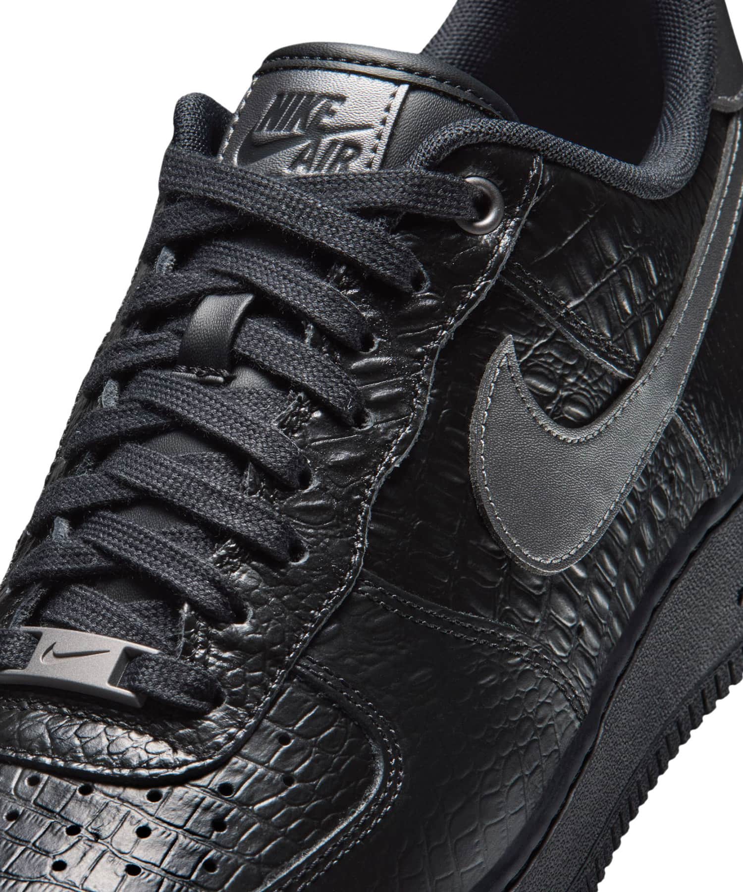 NIKE AIR FORCE 1 '07 BLACK/MTLC DK GREYの画像