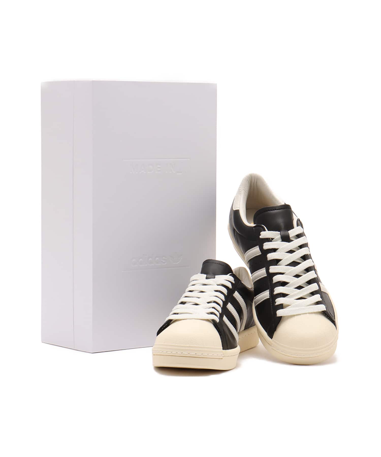 adidas SUPERSTAR VINTAGE MiG CORE BLACK/CORE WHITE/CREAM WHITEの画像