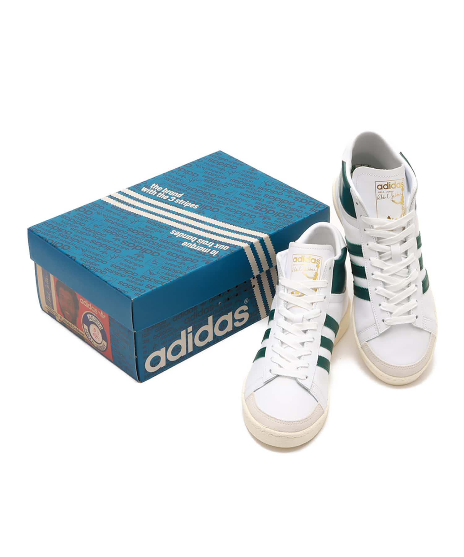 adidas JABBAR HI FOOT WEAR WHITE/COLLEGE GREEN/OFF WHITEの画像