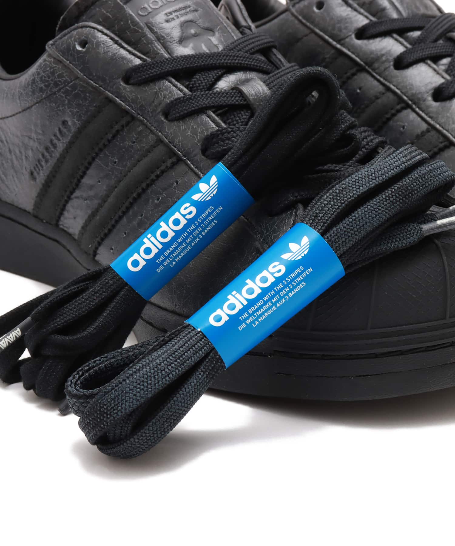 adidas by Avavav SUPERSTAR CORE BLACK/CORE BLACK/CORE BLACKの画像