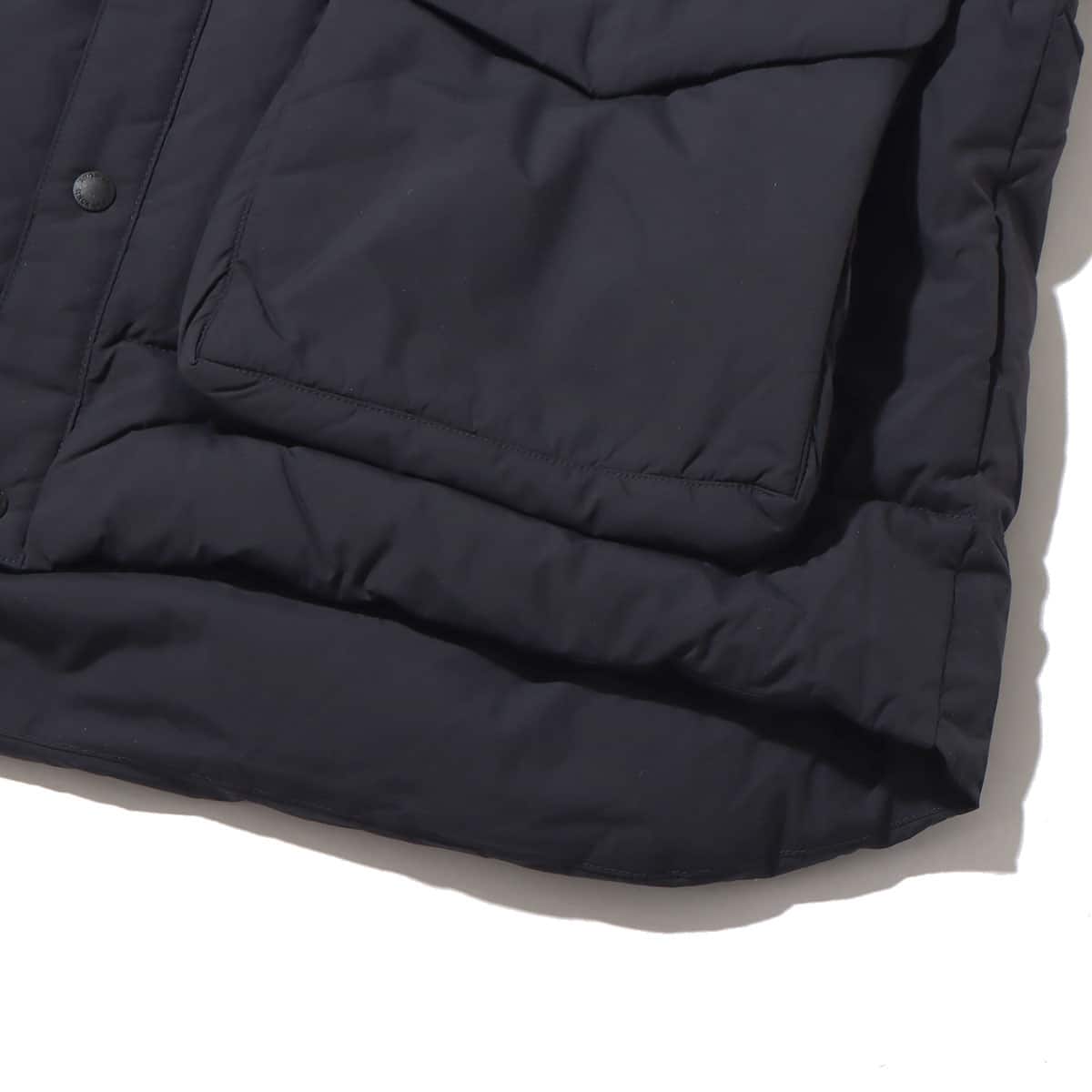 snow peak Recycled Nylon Ripstop Down Vest Black 22FA-Iの画像