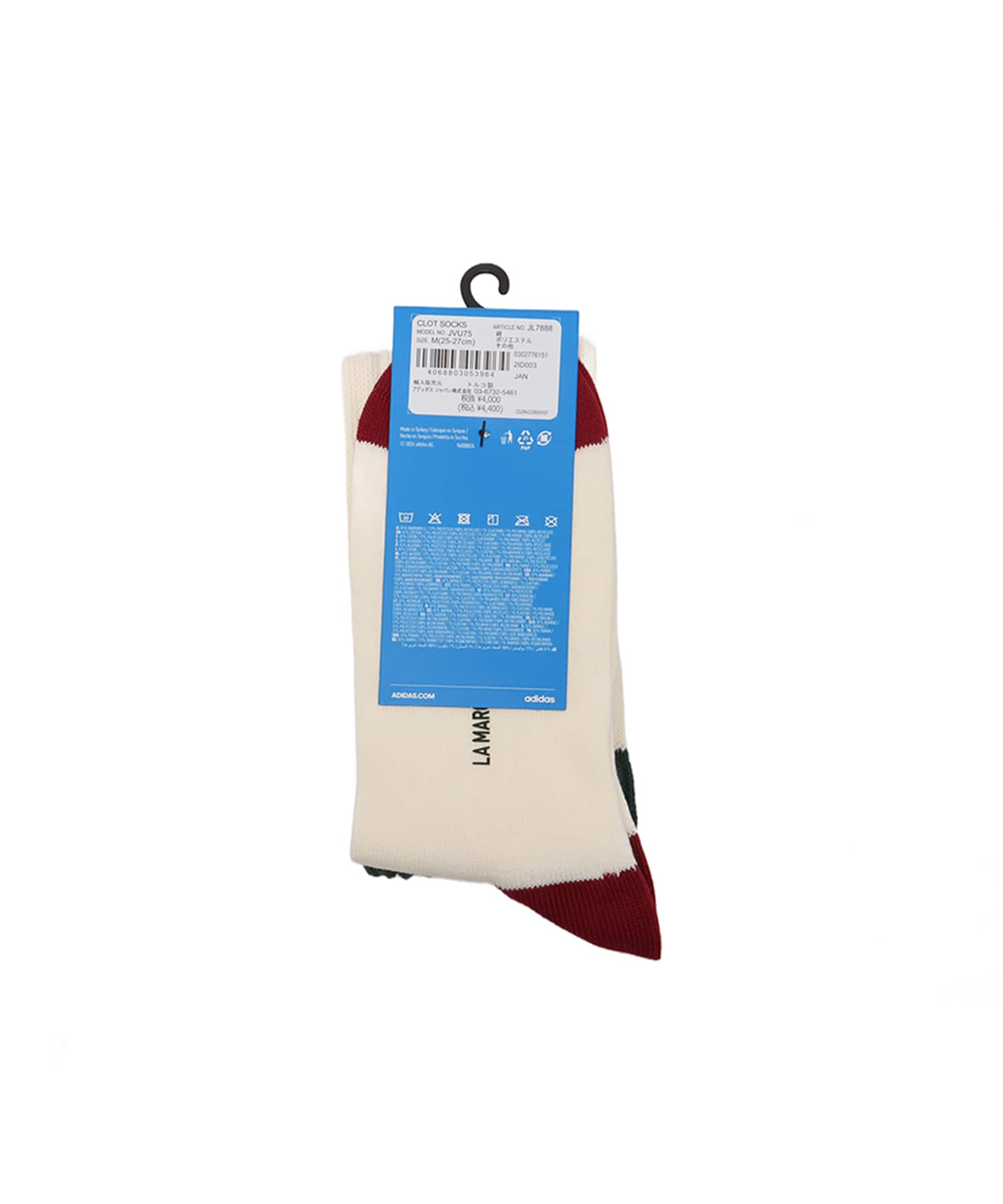 adidas CLOT SOCKS BY EDISON CHEN クリームホワイトの画像