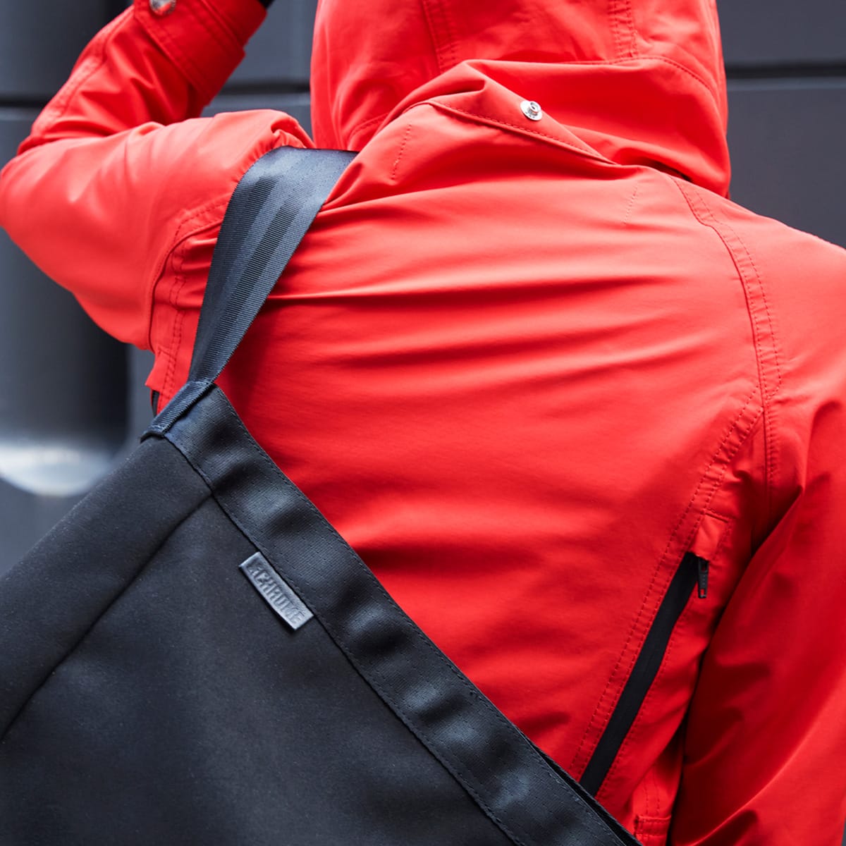 CHROME NEWSPAPER MESSENGER BLACK / SUEDE の画像