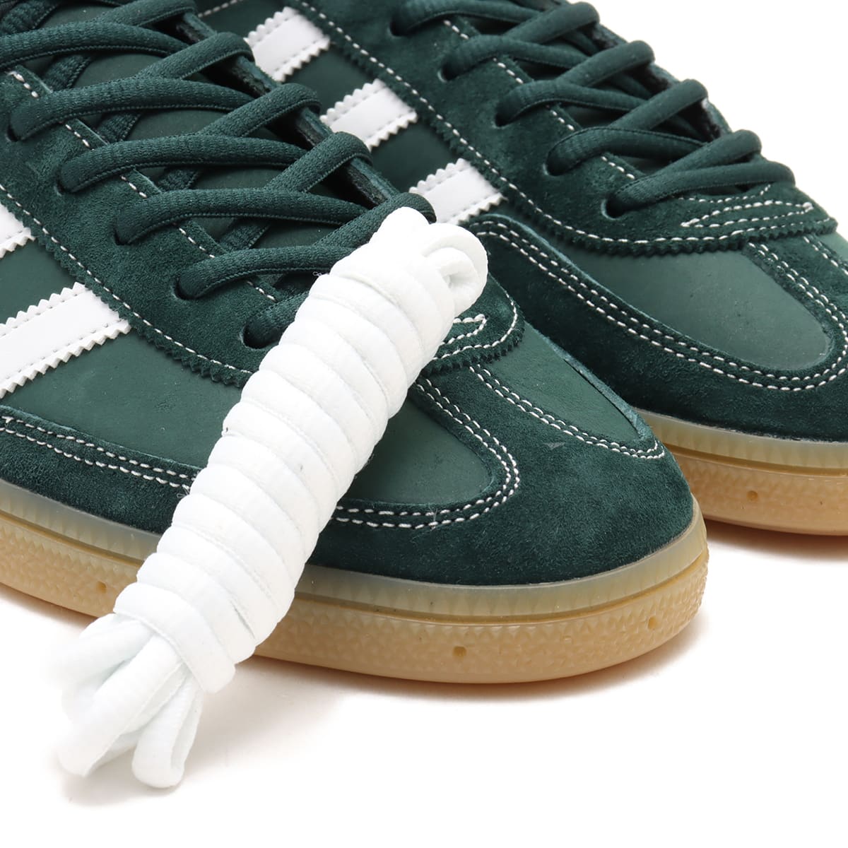 adidas HANDBALL SPEZIAL SPORTY & RICH DARK GREEN/FOOT WEAR WHITE/GUMの画像