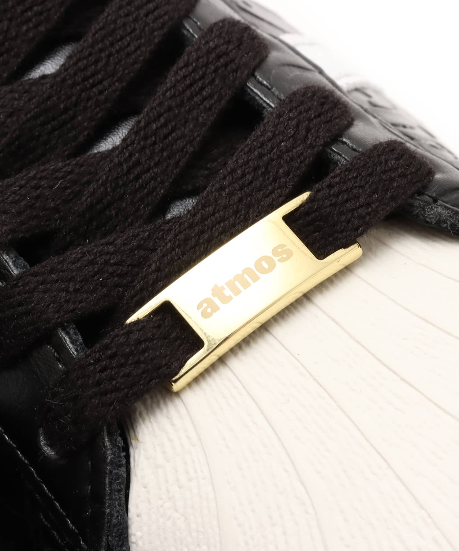 adidas SUPERSTAR VINTAGE BAPE atmos CORE BLACK/FOOT WEAR WHITE/OFF WHITEの画像