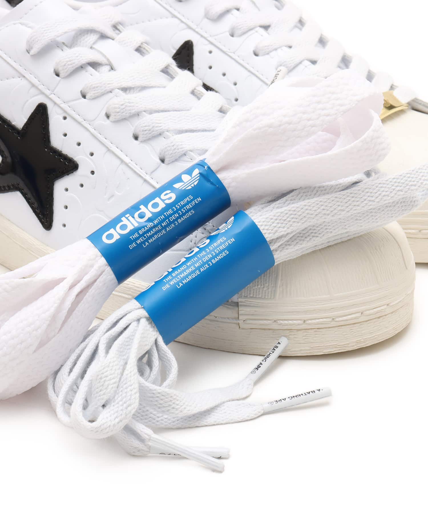 adidas SUPERSTAR V BAPE FOOT WEAR WHITE/CORE BLACK/OFF WHITEの画像