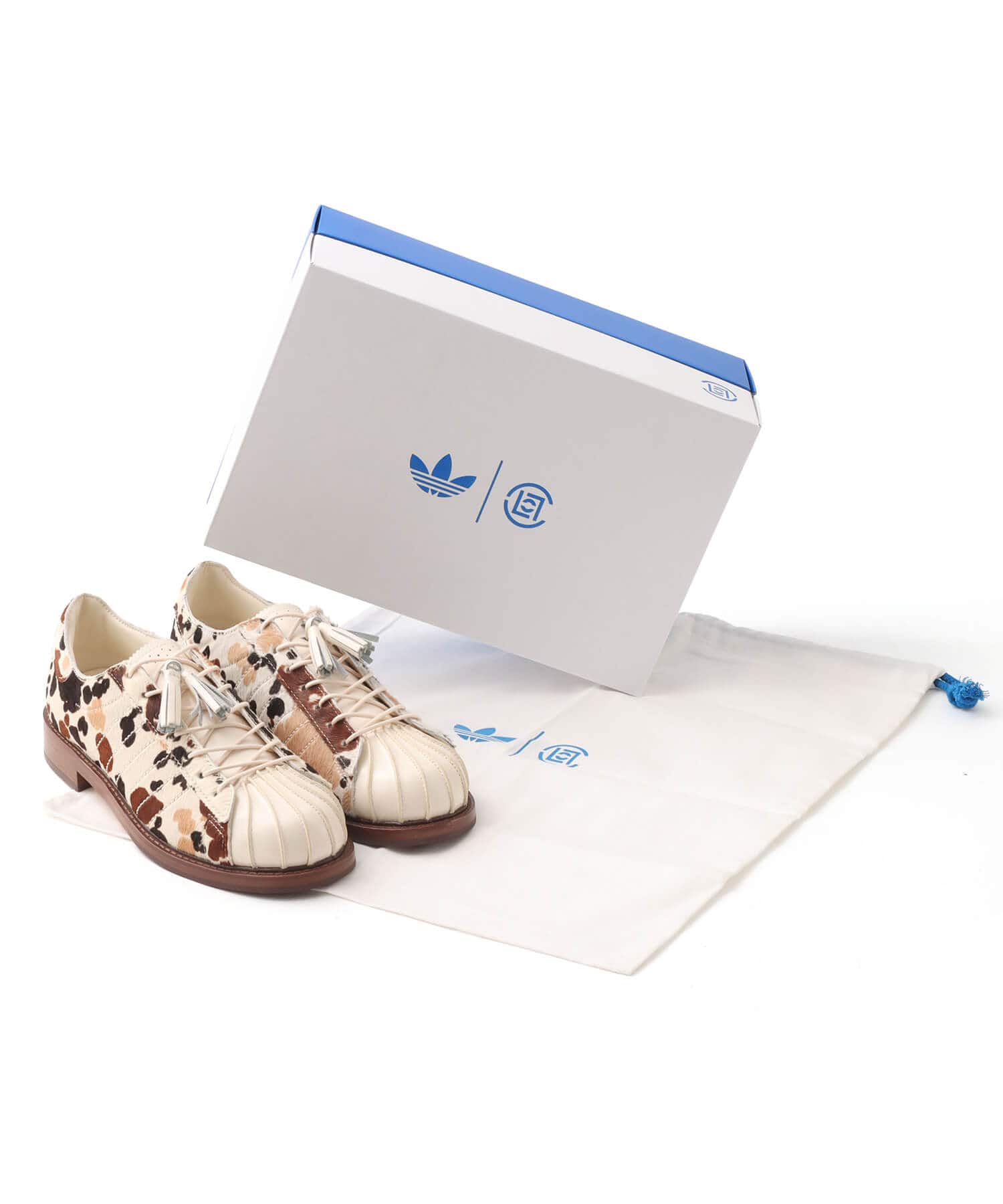 adidas CLOT SUPERSTAR DS BY EDISON CHEN TRAINERS WONWHI/WONWHI/PREBRNの画像