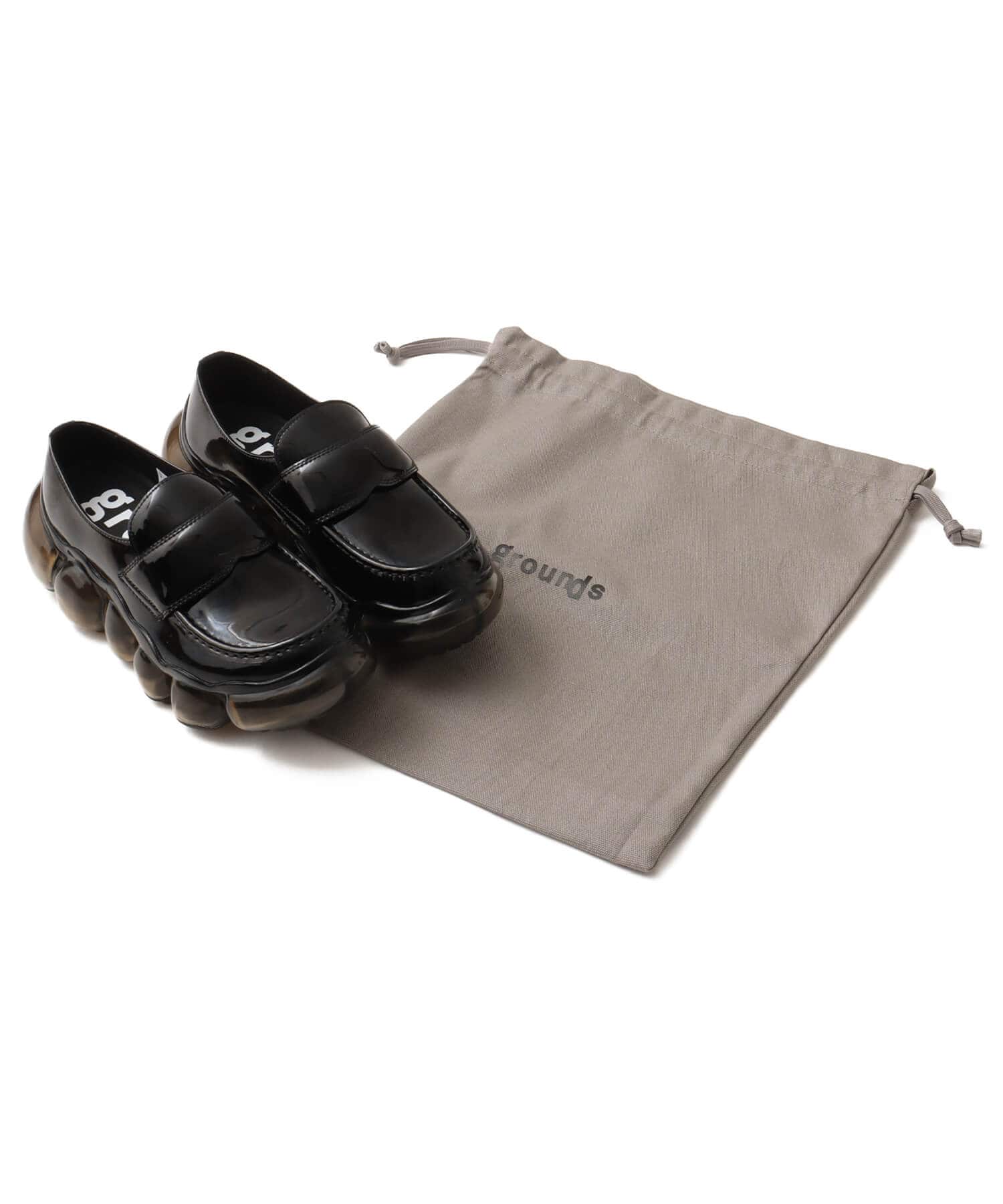 grounds JEWELRY LOAFER BLACKの画像