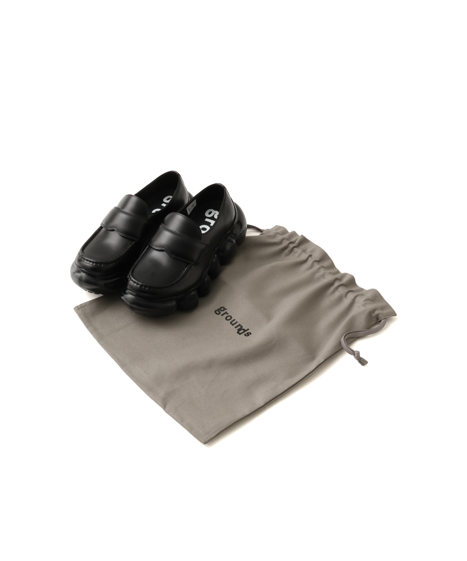 grounds JEWELRY LOAFER BLACK MATTEの画像