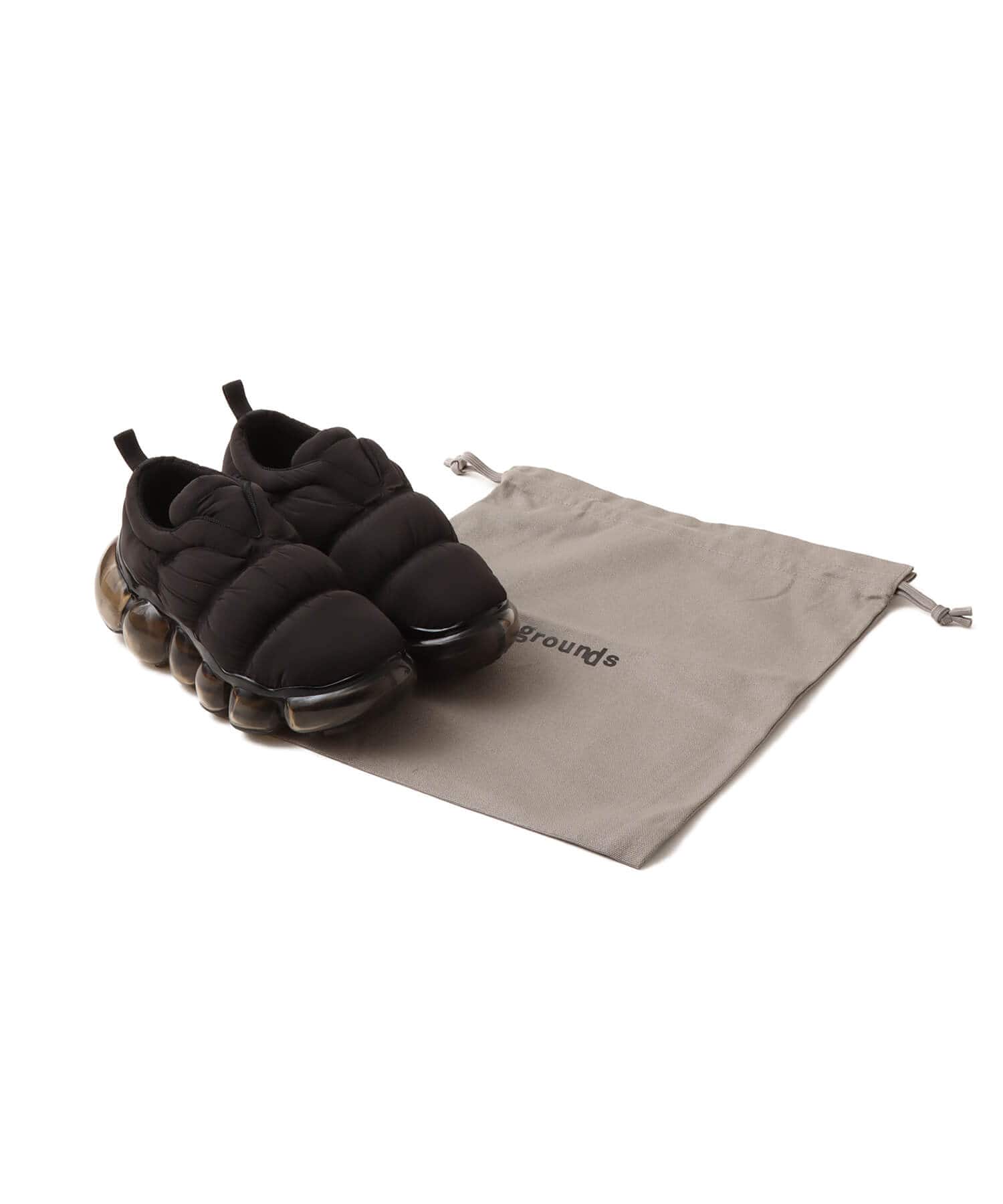 grounds JEWELRY PUFF TRAINER BLACKの画像