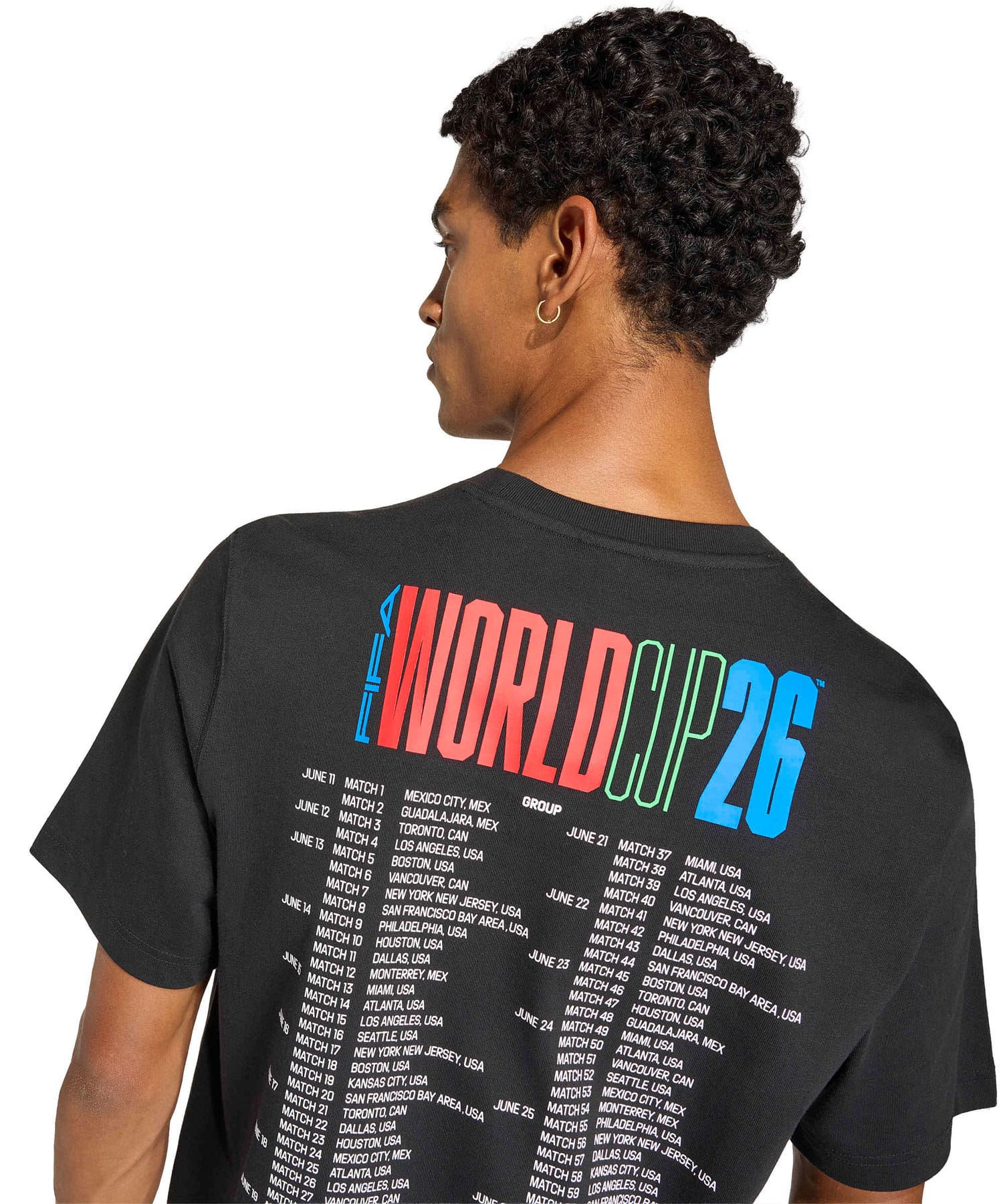 adidas WORLD CUP TOUR TEE ブラックの画像