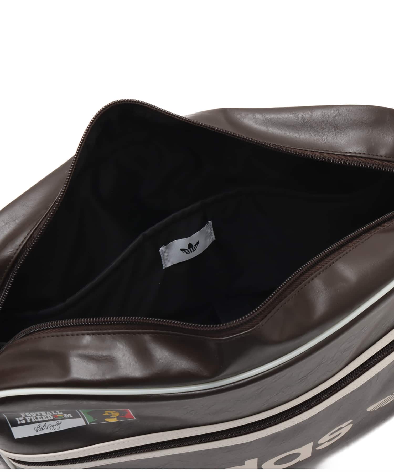 adidas BOB MARLEY BAG ダークブラウン/クリームホワイトの画像