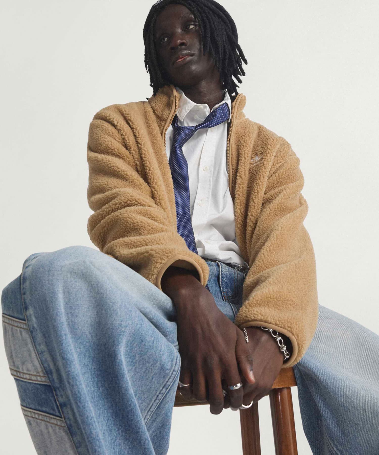 adidas DENIM PANTS インディゴデニムの画像