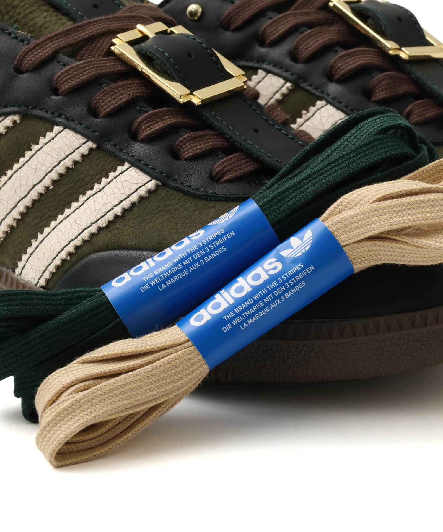 adidas SUPERKICKS SAMBA NGTCAR/WONWHI/PREBRNの画像