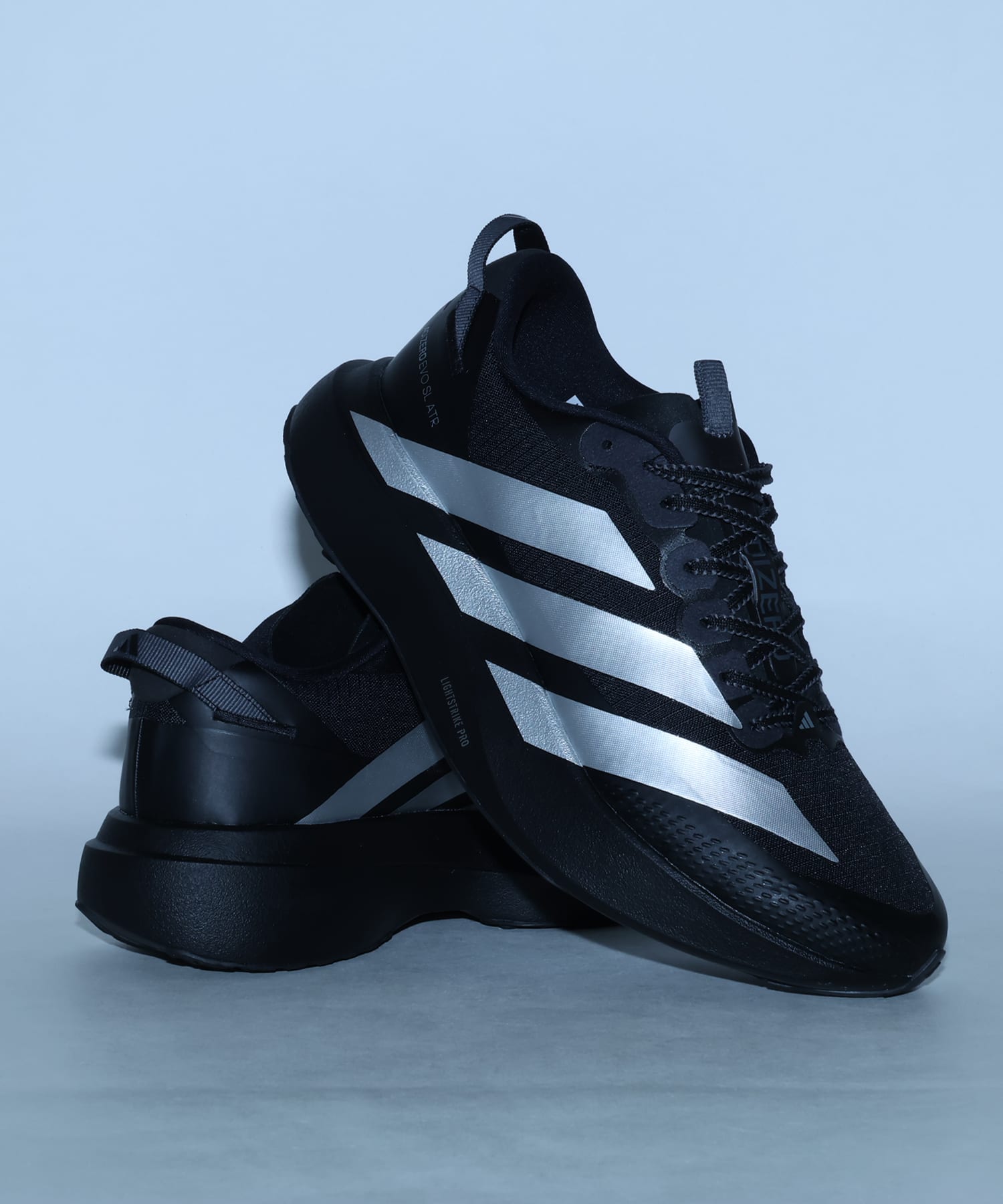 adidas ADIZERO EVO SL ATR M CBLACK/SILVMT/GREFIVの画像
