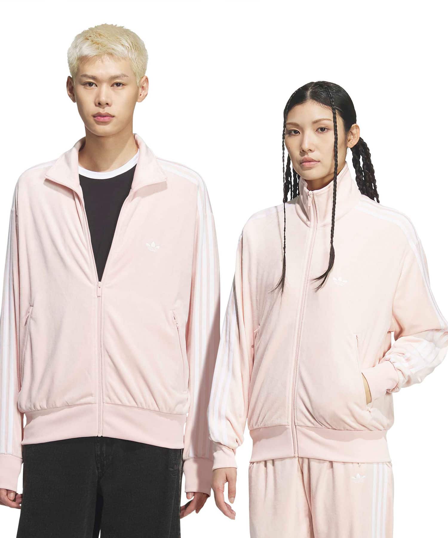 adidas FIREBIRD TRACK TOP VELOUR サンディーピンクの画像