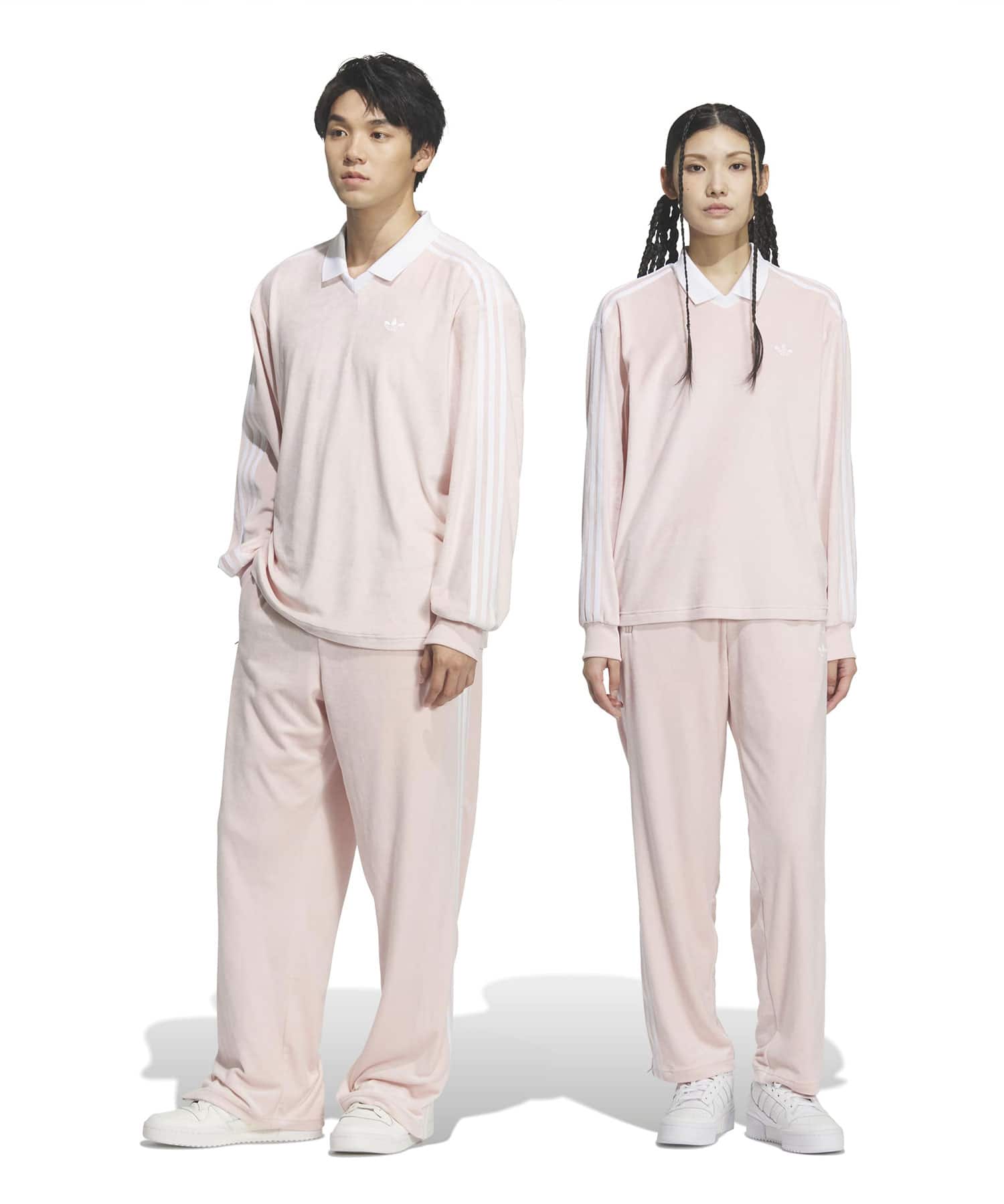 adidas FIREBIRD TRACK PANT VELOUR サンディーピンクの画像