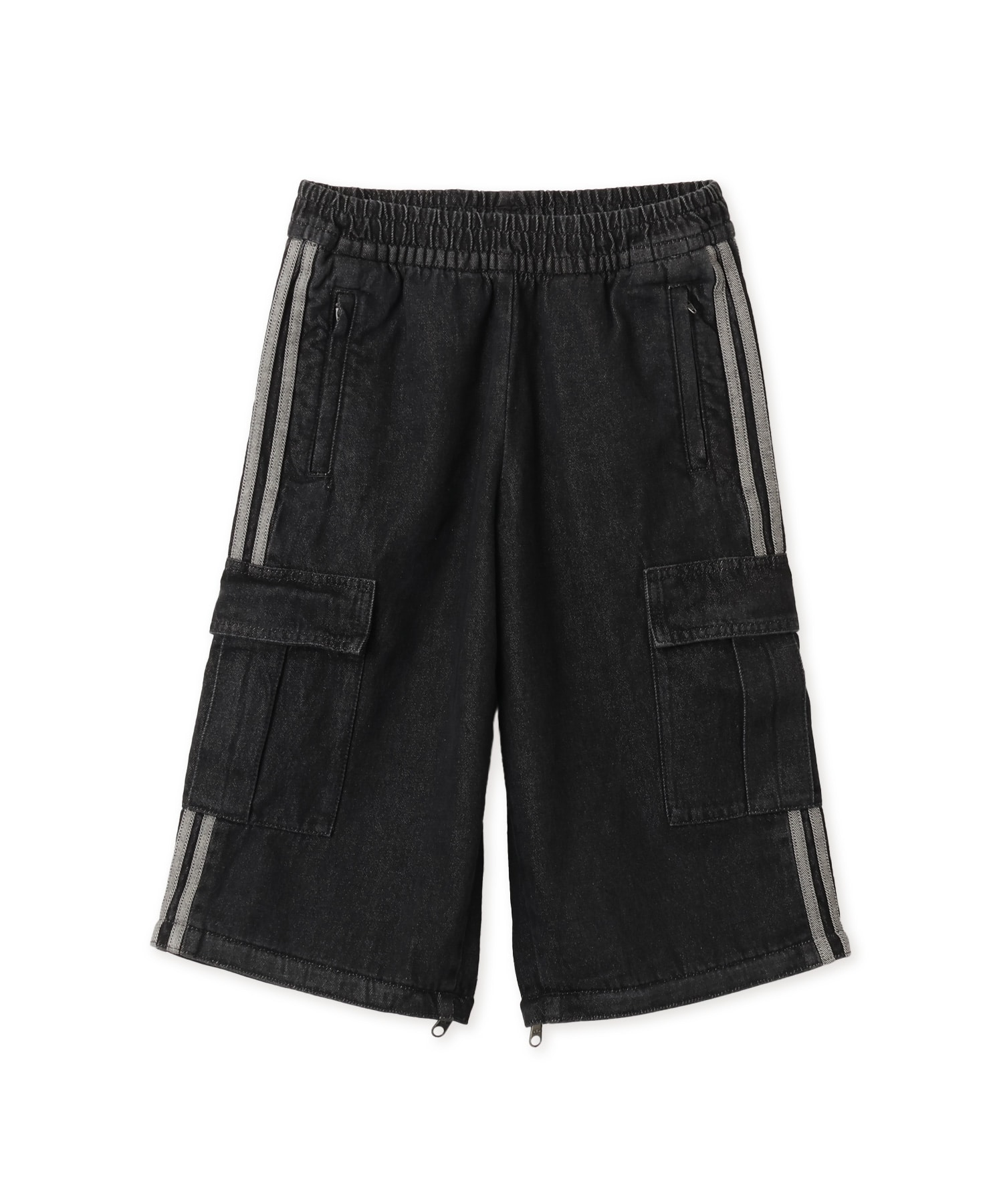 adidas MID RISE 2-IN-1 DENIM PANT トゥルーブラックデニムの画像